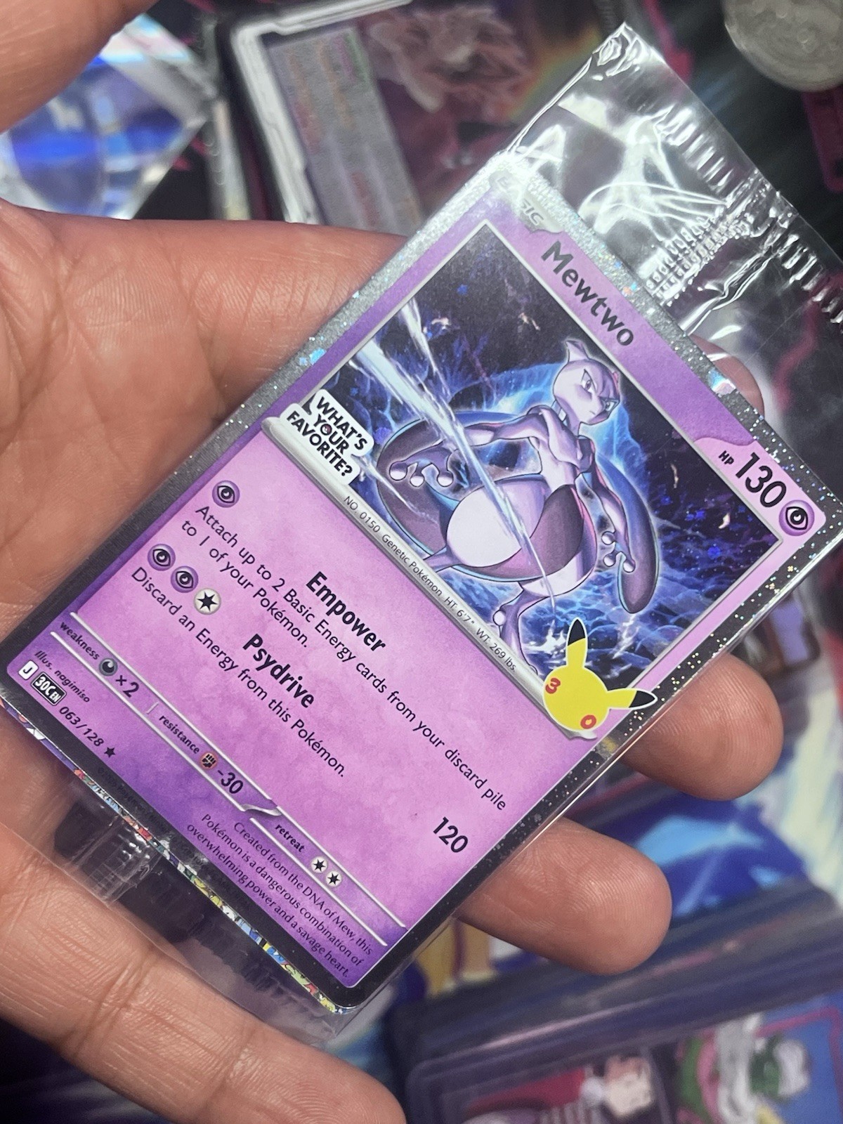 The Pokémon Company Mewtwo 052 SV Scarlet & Violet Promo Holo 130 HP English The Pokémon Company Mewtwo 052 SV Scarlet & Violet Promo Holo 130 HP English
