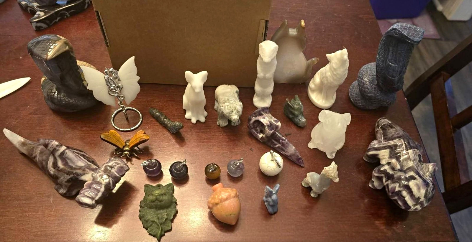 Mixed Lot Crystal- Polished Points, Spheres & Carvings 