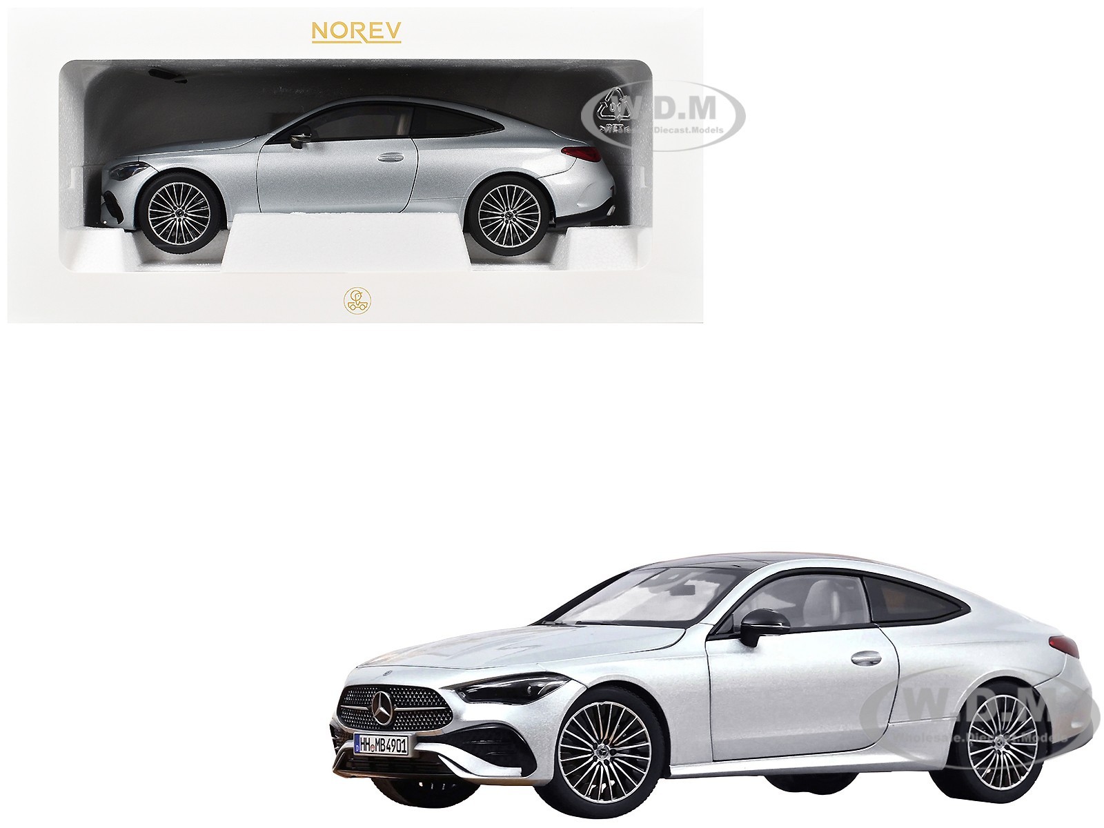 2024 MERCEDES-BENZ CLE COUPE HIGHTECH SILVER 1/18 DIECAST MODEL BY NOREV 183939 2024 MERCEDES-BENZ CLE COUPE HIGHTECH SILVER 1/18 DIECAST MODEL BY NOREV 183939