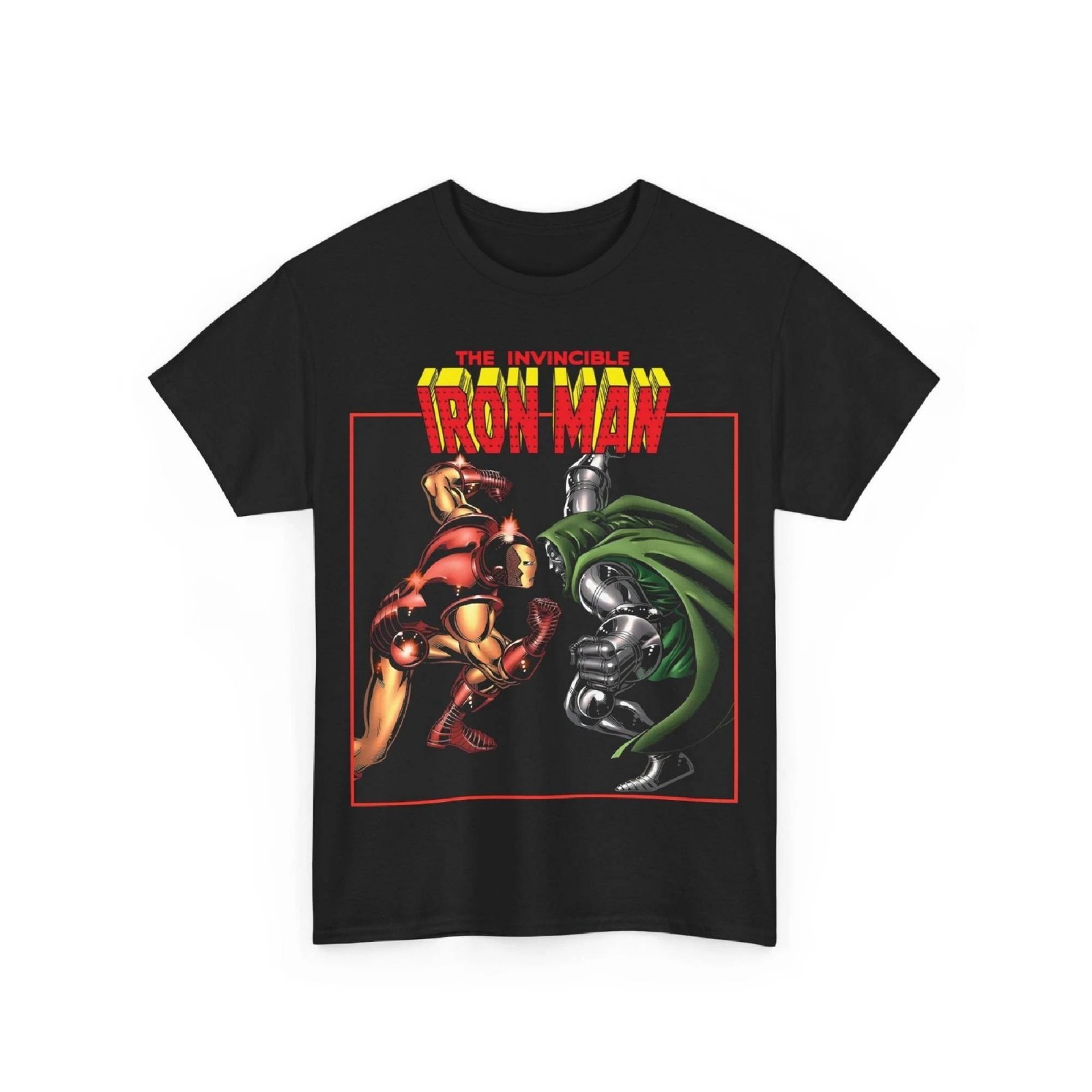 Iron Man #150 T-Shirt Vs Doctor Doom Marvel Comics Tony Stark Vintage-Style Tee Iron Man #150 T-Shirt Vs Doctor Doom Marvel Comics Tony Stark Vintage-Style Tee