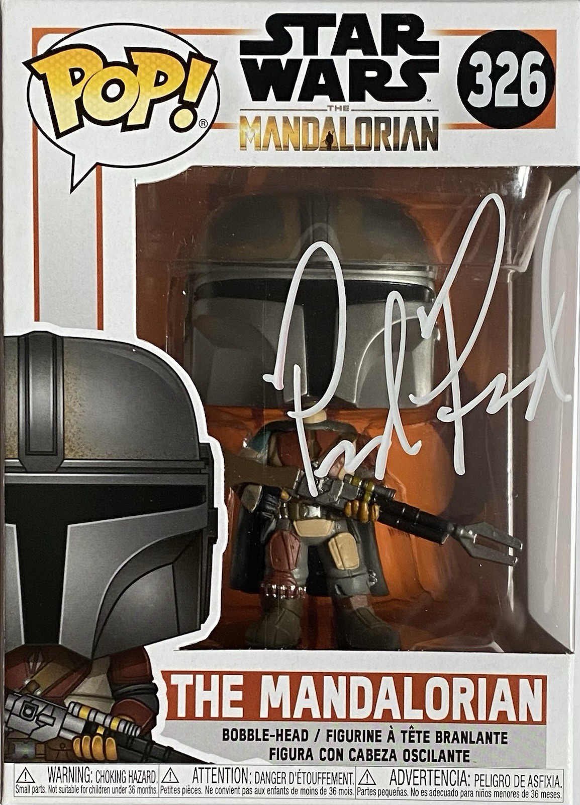 PEDRO PASCAL AUTOGRAPHED SIGNED THE MANDALORIAN FUNKO POP #326 PEDRO PASCAL AUTOGRAPHED SIGNED THE MANDALORIAN FUNKO POP #326