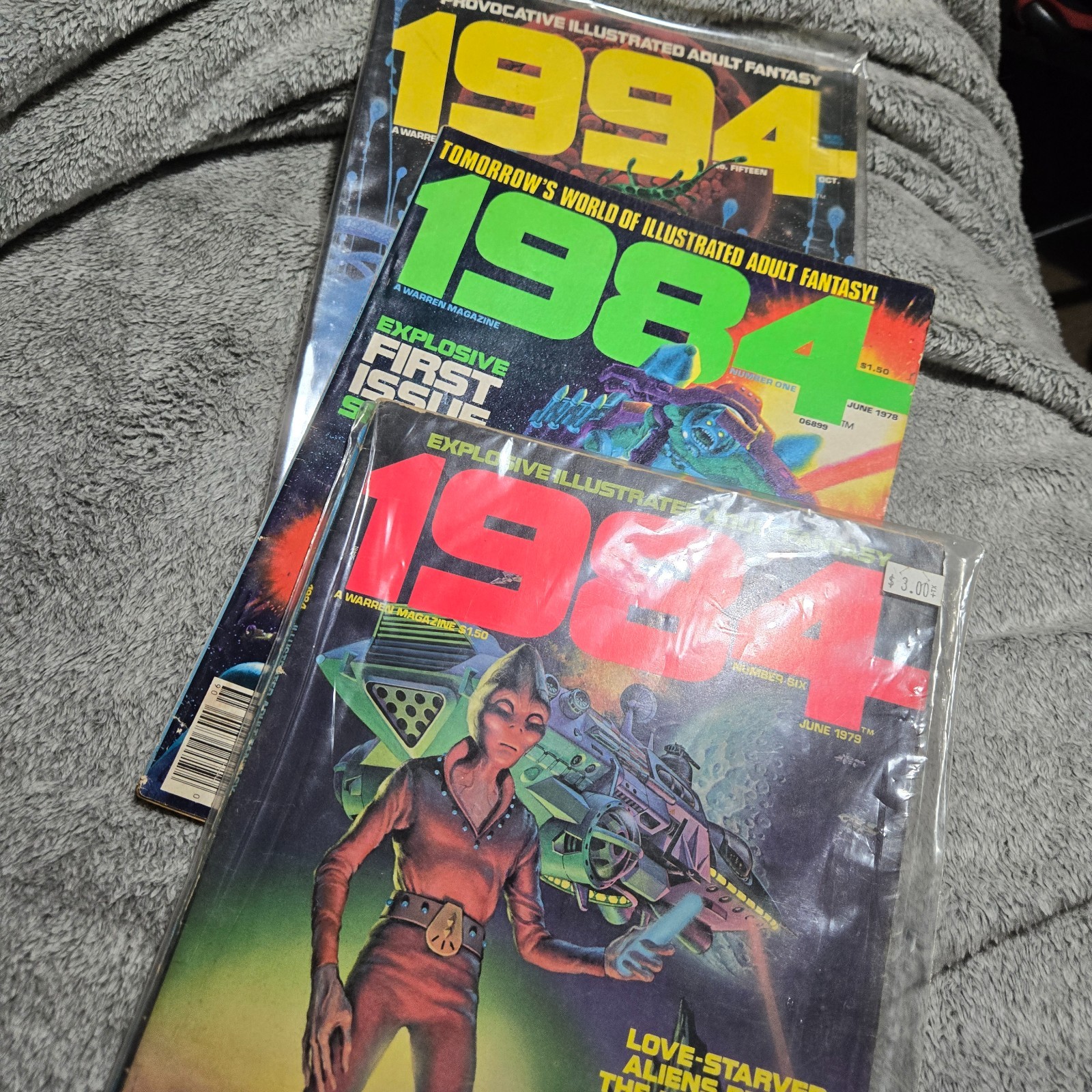 1984 1994 Warren Publishing Magazine  1 June 1978, 6 June 79, 15 Oct Fantasy