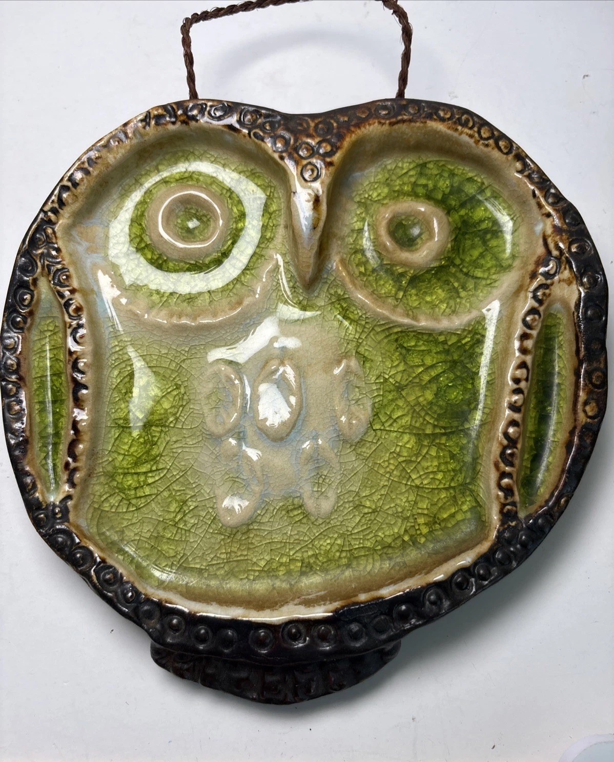 Rare Vintage Takahashi San Francisco Japan Ceramic Owl Light Green/Brown Rare Vintage Takahashi San Francisco Japan Ceramic Owl Light Green/Brown