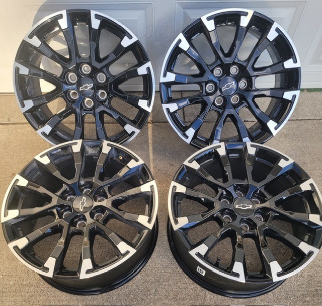 4 Chevrolet Traverse z71 18” Gloss Black and Machined Factory OEM Wheels Rims