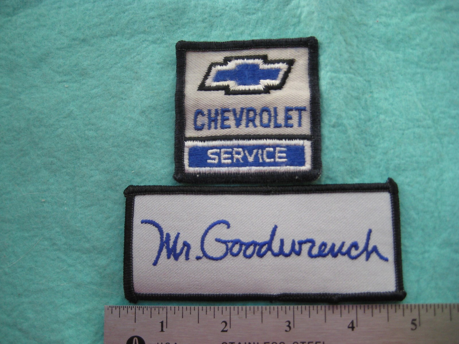 Vintage Mr Goodwrench Chevrolet Service Parts  Uniform Hat  Patch Set
