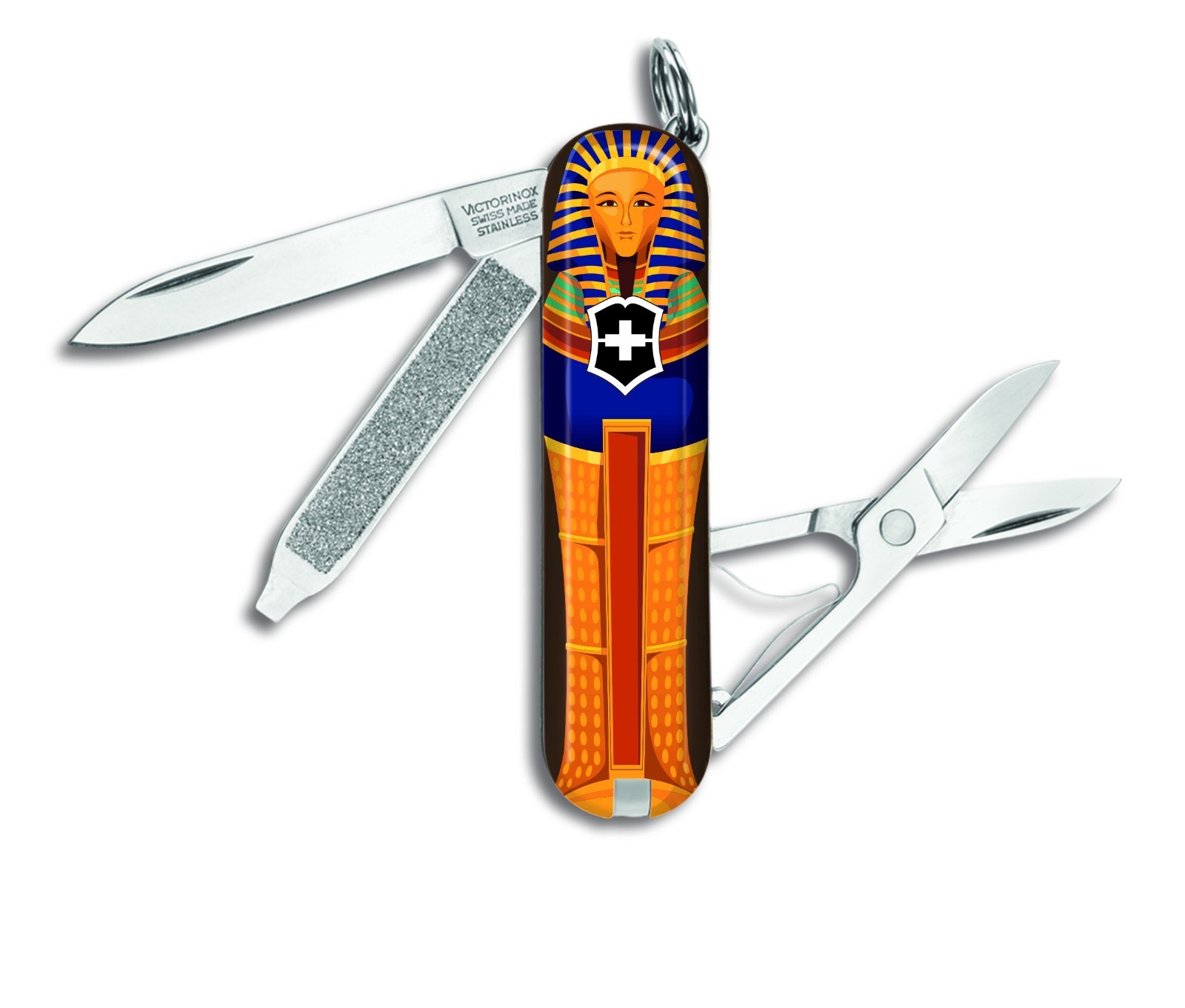Victorinox Swiss Army HALLOWEEN MUMMY KING TUT CLASSIC SD Knife Multi Tool RH217