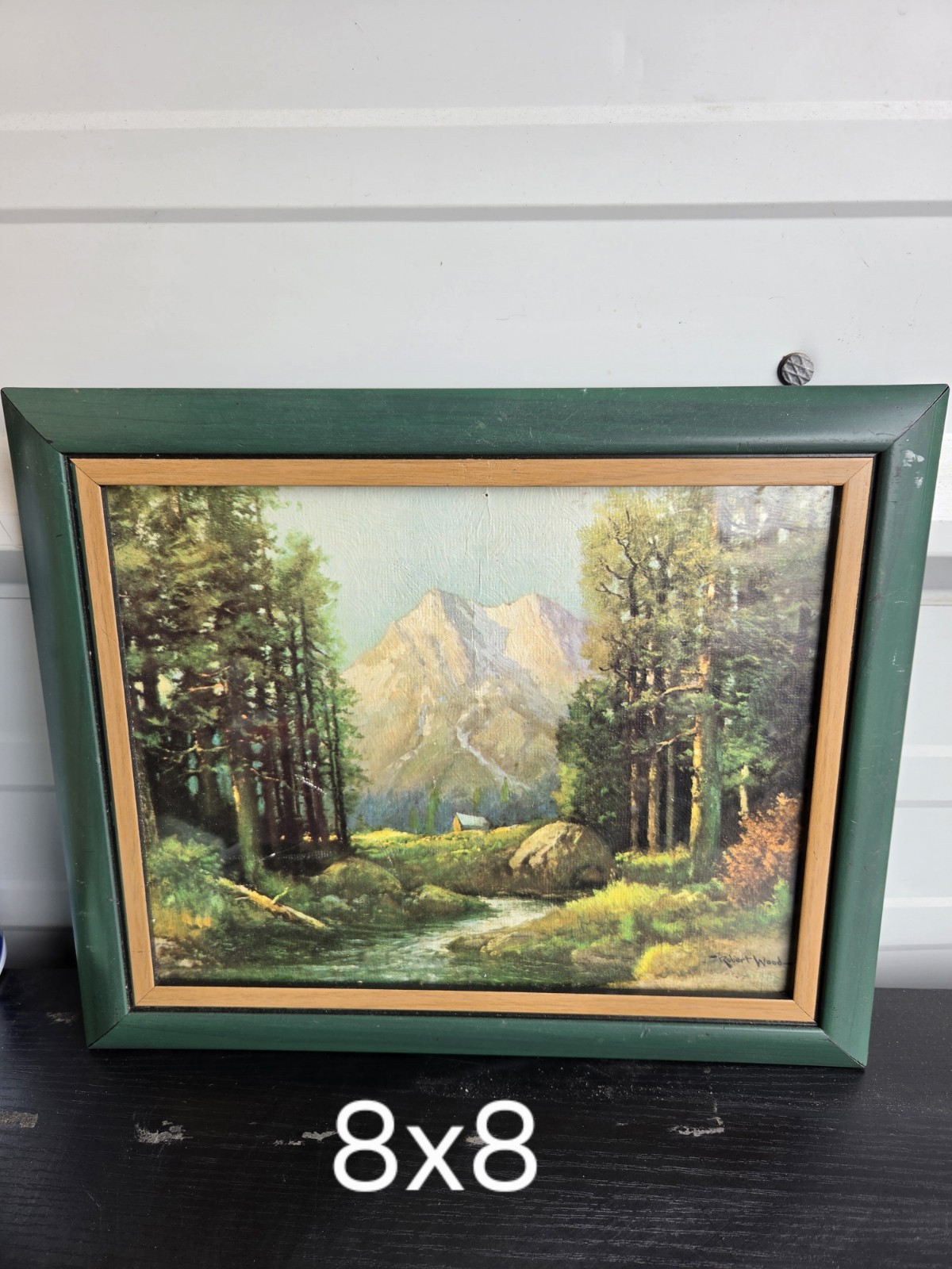 Vintage Robert Wood MAJESTIC PEAKS Framed Reproduction