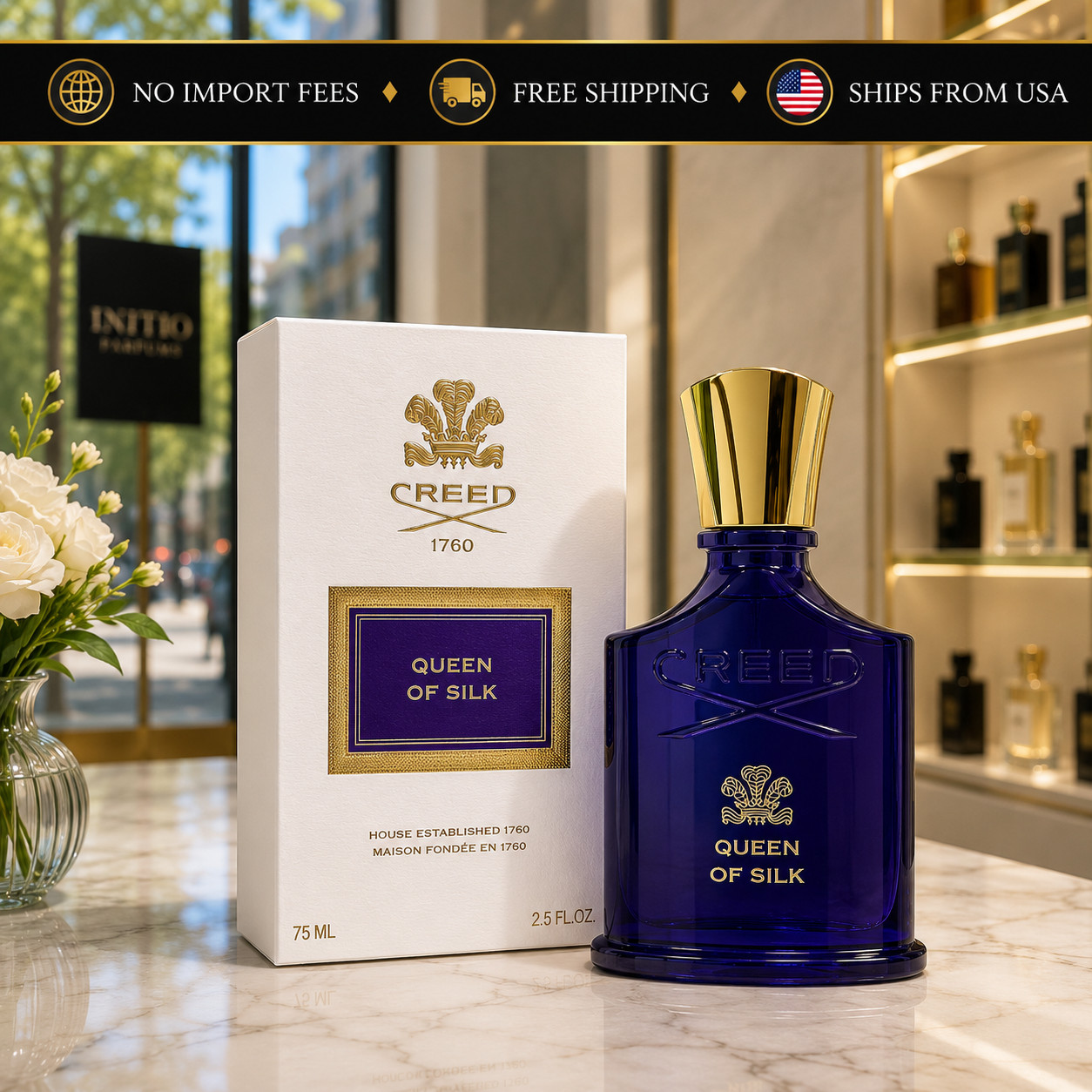 creed queen of silk Eau de Parfum for women 75 ml New in Sealed Box TESTER