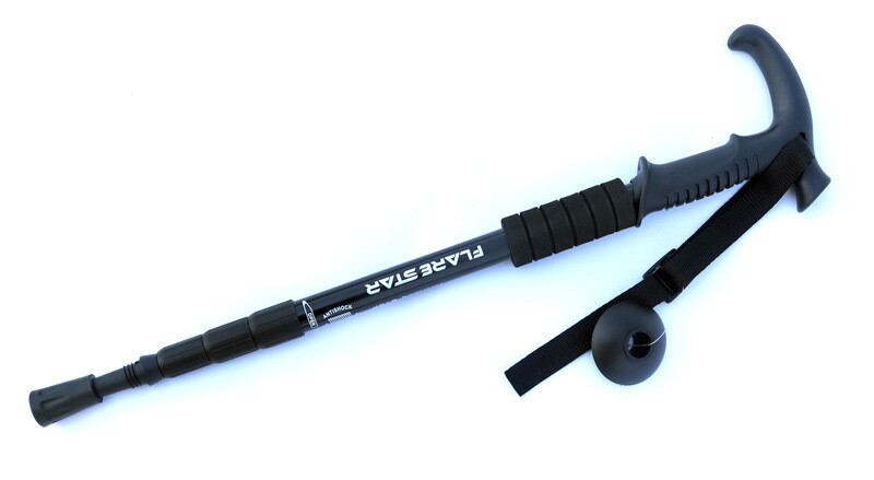 2x Trekking Poles Walking Hiking Sticks Adjustable Anti-shock Alpenstock