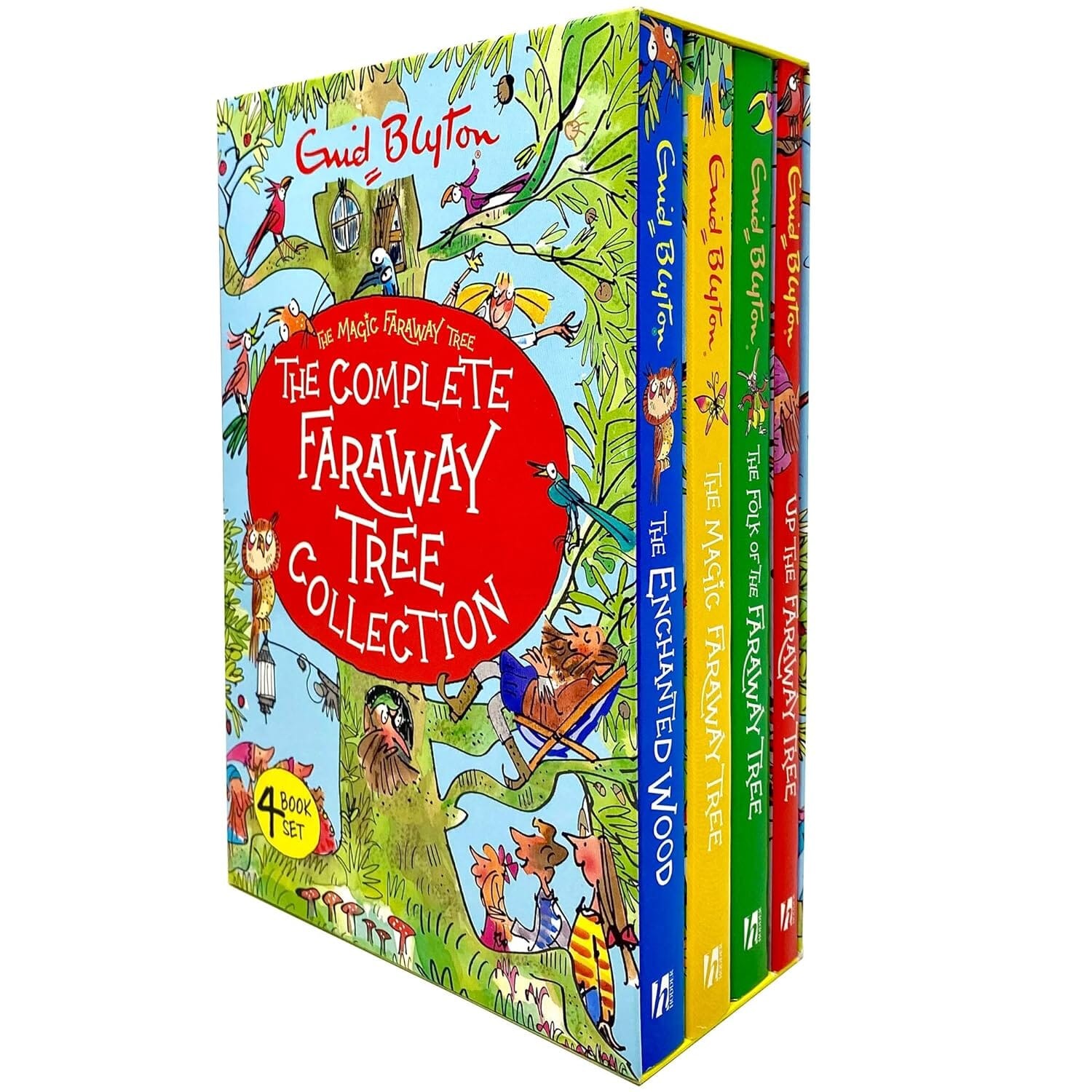 The Magic Faraway Tree Complete Collection 4 Books Box Set - Ages 7+ - Paperback