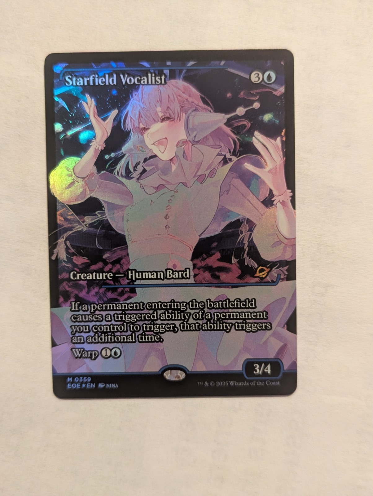 Starfield Vocalist (Showcase) Edge of Eternities Foil Starfield Vocalist (Showcase) Edge of Eternities Foil