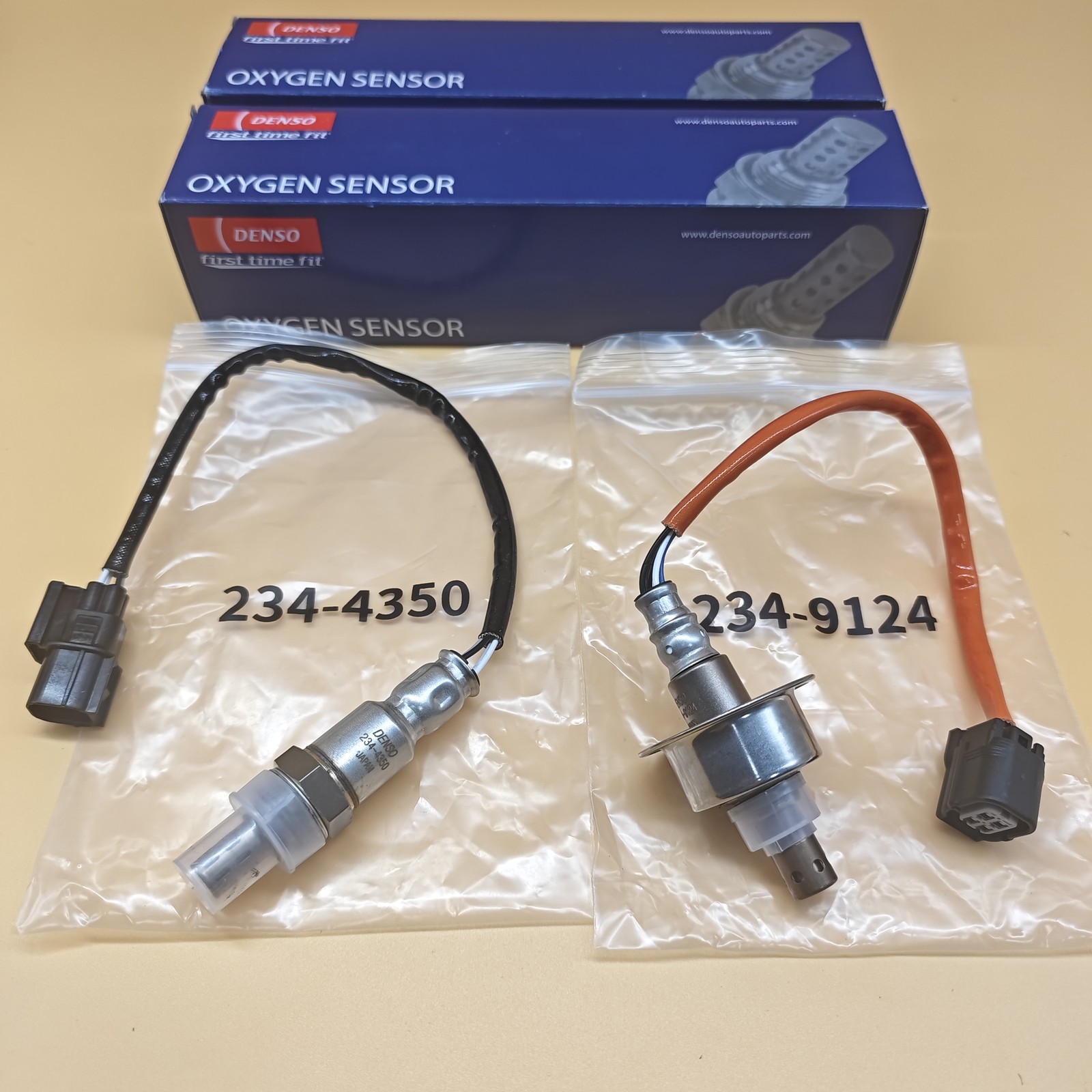 For Civic 2007-2011 1.8L 234-9124 234-4350 2X Up+Downstream Oxygen Sensor