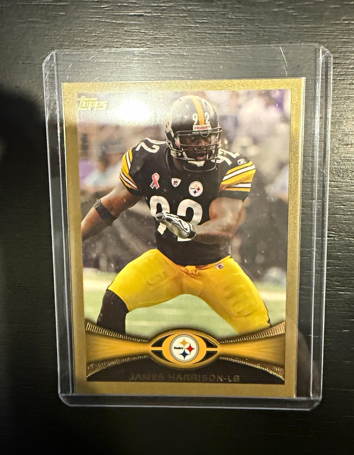 Topps 2012 James Harrison Gold /2012 #299 Pittsburgh Steelers