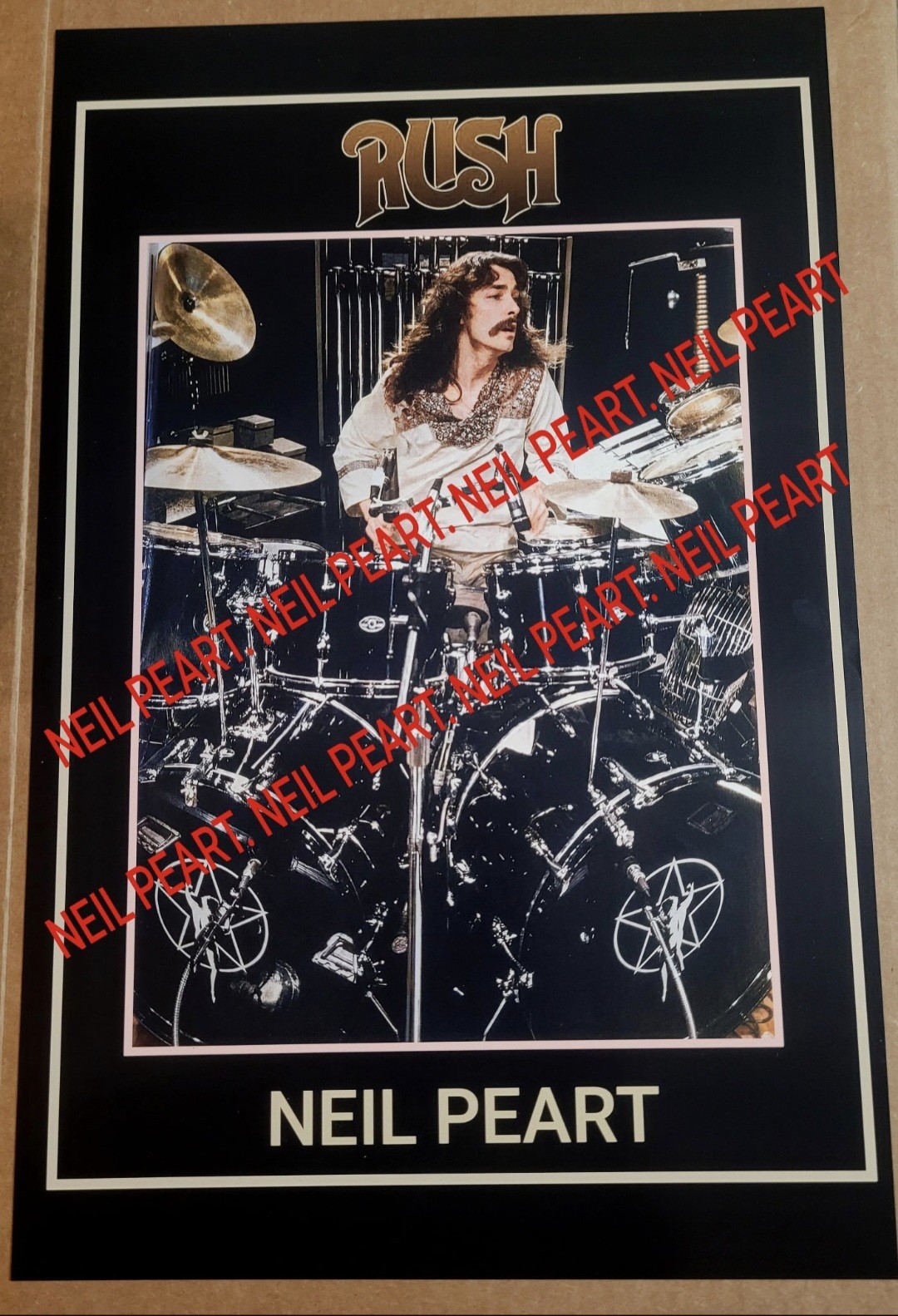Rush Neil Peart Poster Drummer 