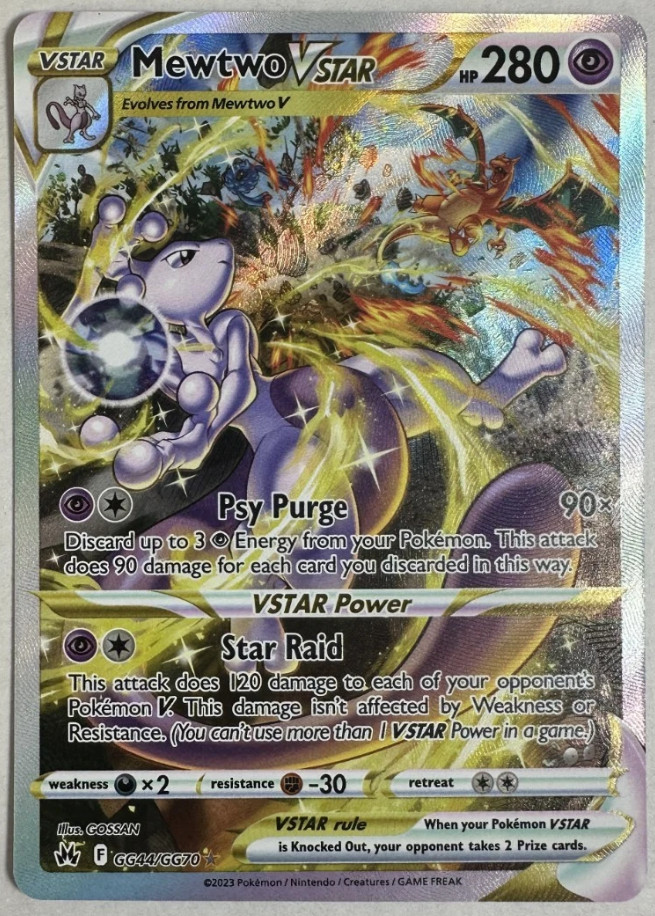 2023 Pokemon SWSH Crown Zenith Galarian Gallery #GG44 FA Mewtwo VSTAR 2023 Pokemon SWSH Crown Zenith Galarian Gallery #GG44 FA Mewtwo VSTAR
