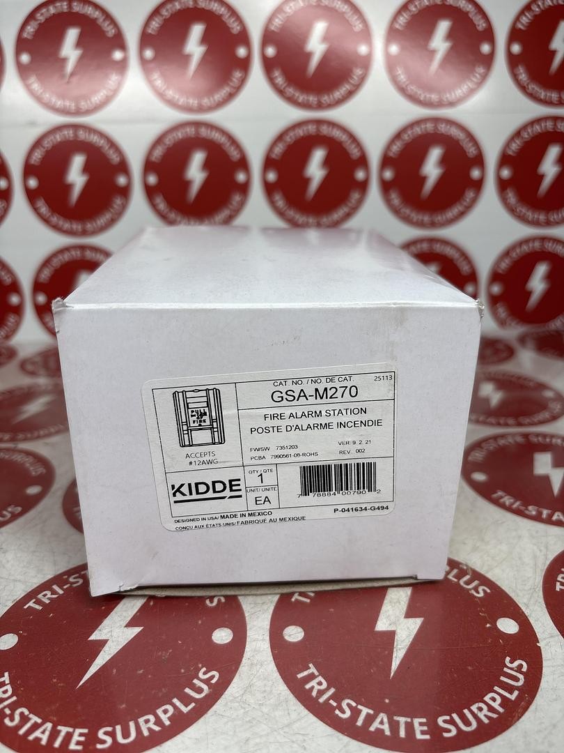 Kidde Mirtone GSA-M270 Single Action Fire Alarm Pull Station New In Box🔴 Kidde Mirtone GSA-M270 Single Action Fire Alarm Pull Station New In Box🔴