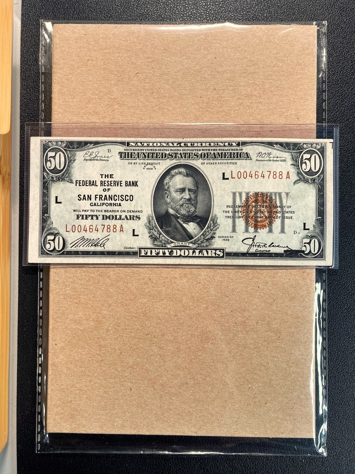 Fr. 1880-L 1929 $50 Federal Reserve Bank Note SAN FRANCISCO - VF/ XF