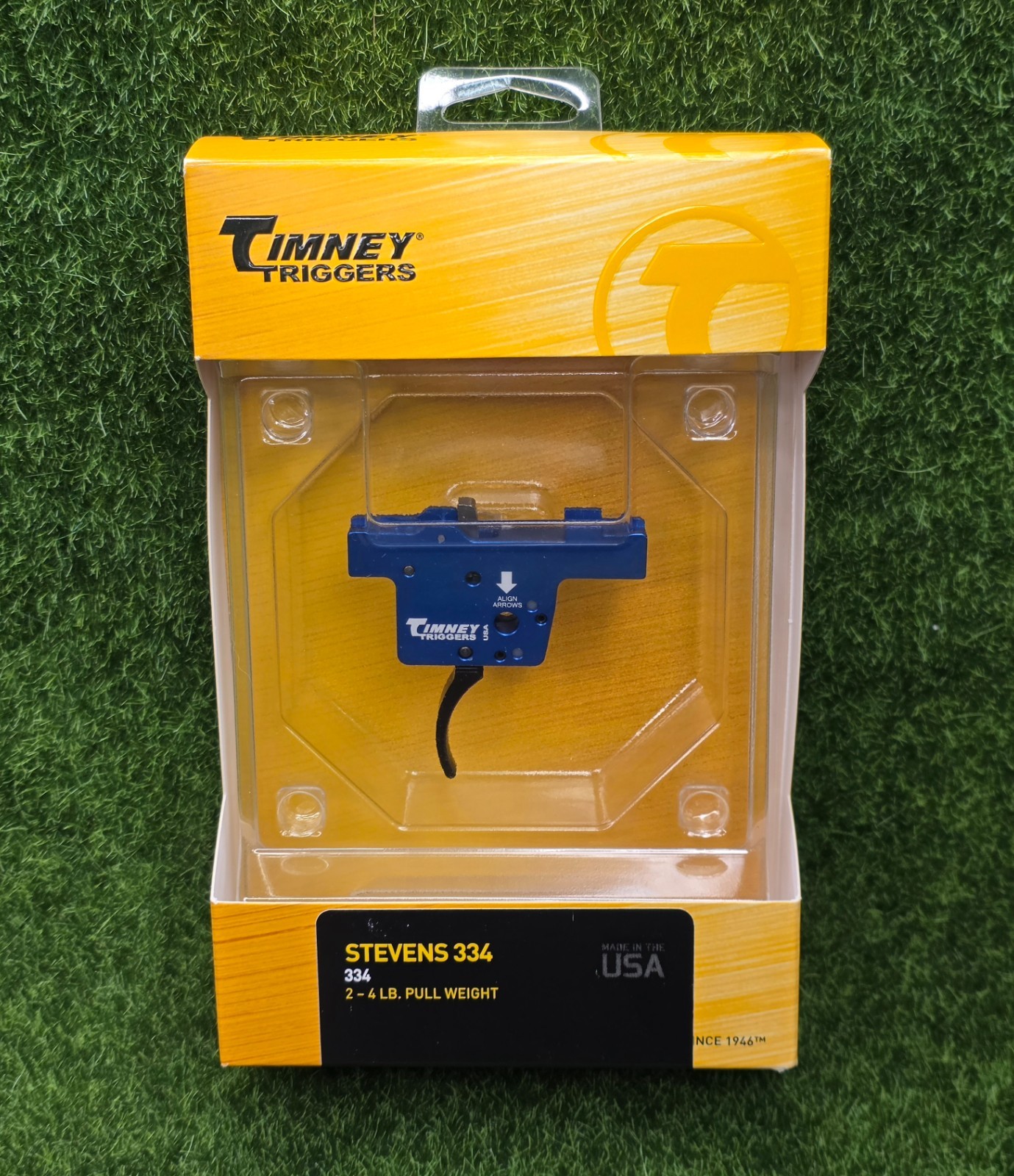 Timney Savage/Stevens Drop-In Adjustable Single Stage Curved Trigger - 334 Timney Savage/Stevens Drop-In Adjustable Single Stage Curved Trigger - 334