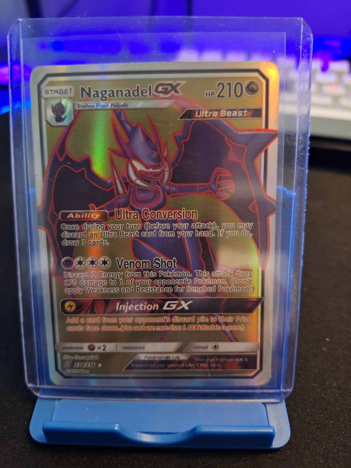 Naganadel GX (Secret) 249/236 Sm-Unified Minds Holo Naganadel GX (Secret) 249/236 Sm-Unified Minds Holo