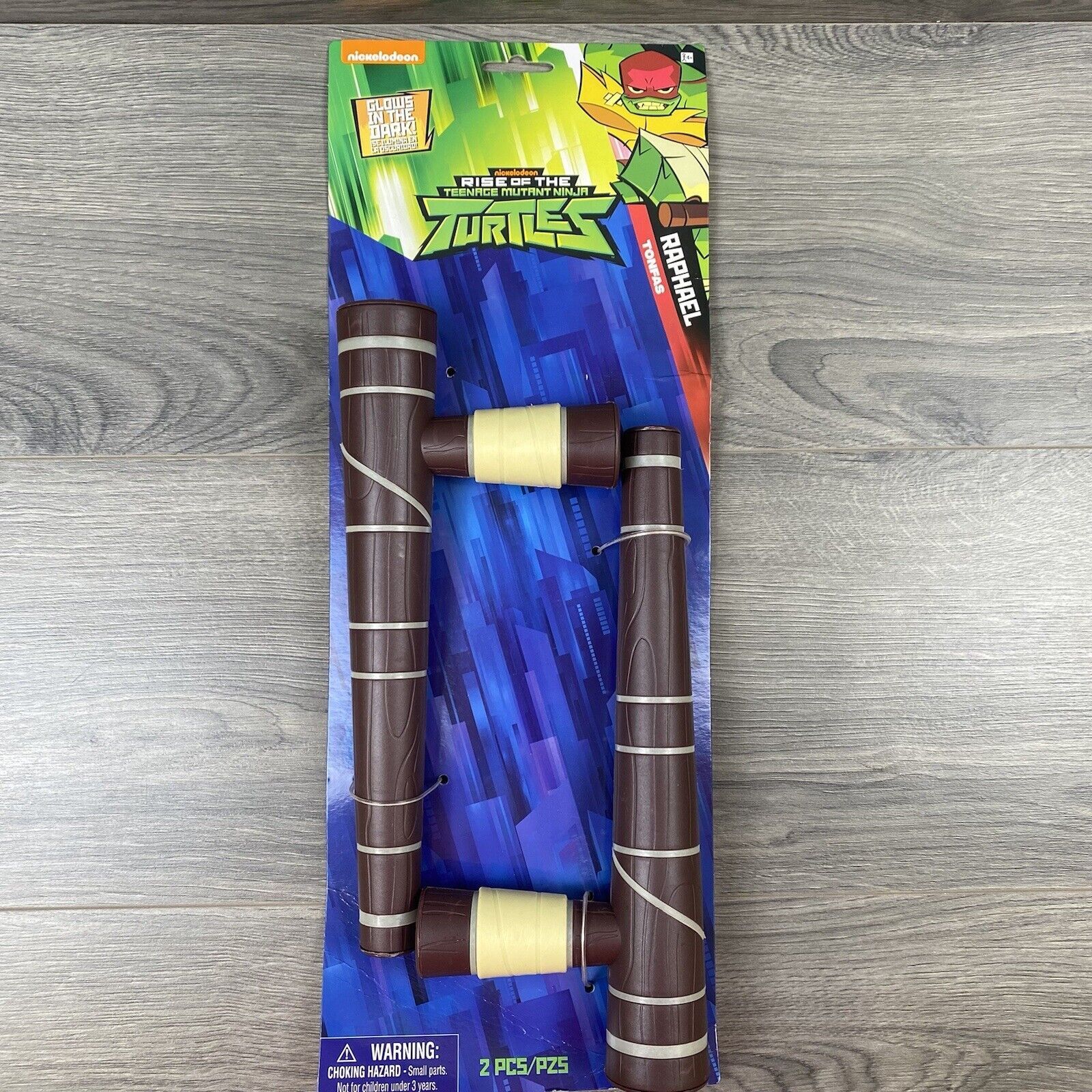 Rise of the Teenage Mutant Ninja Turtles Raphael's Tonfas Glow in the Dark Rise of the Teenage Mutant Ninja Turtles Raphael's Tonfas Glow in the Dark