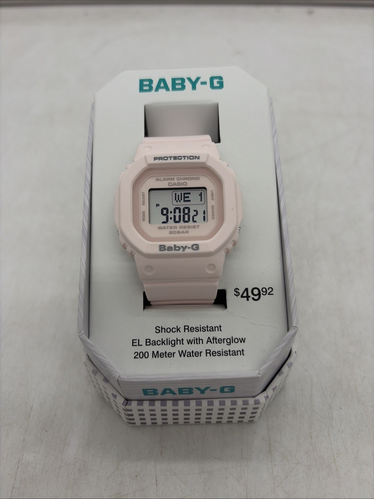 Casio Baby-G Digital Beige Pink Resin Strap Quartz BGD-565U-4 100M Women's Watch Casio Baby-G Digital Beige Pink Resin Strap Quartz BGD-565U-4 100M Women's Watch