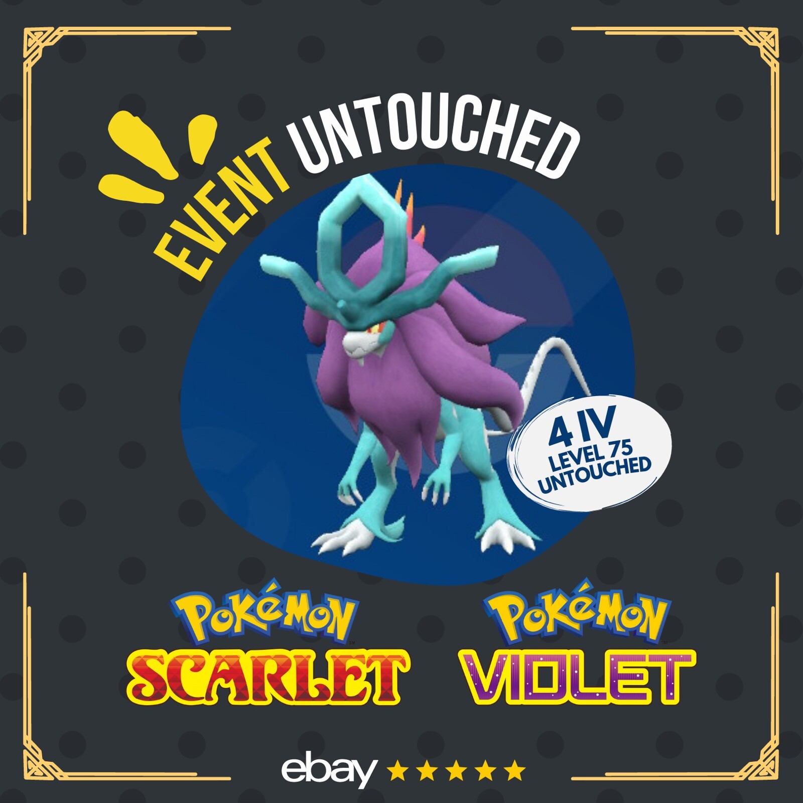 Walking Wake Suicune Paradox Tera Raid Event Untouched Pokémon Scarlet Violet