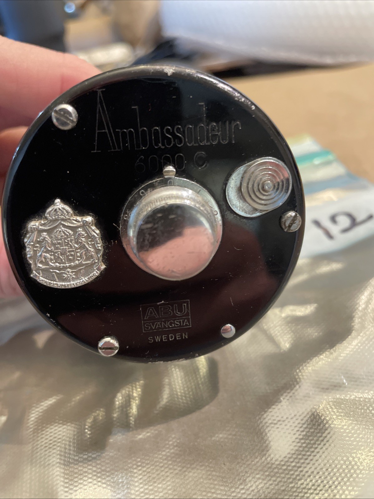Vintage ABU AMBASSADEUR 6000C Casting Reel Some Reel Rash Excellent Working