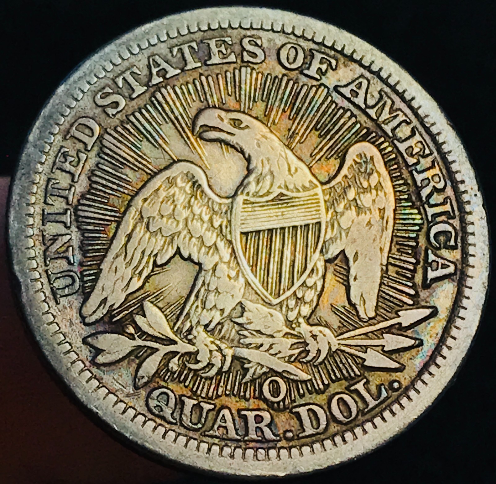 1853 O Seated Liberty Quarter 25C RAYS ARROWS Ungraded Silver US Coin CC29158 1853 O Seated Liberty Quarter 25C RAYS ARROWS Ungraded Silver US Coin CC29158