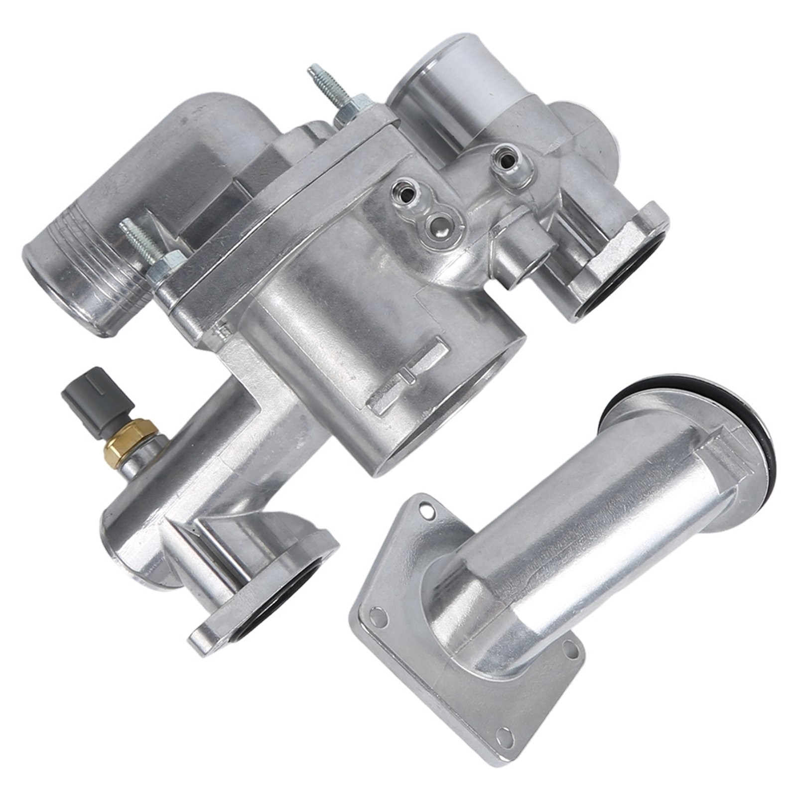 New AJ89485 Aluminum Thermostat Housing For Jaguar S-Type XJ8 XJR 4.2L 2003-2005