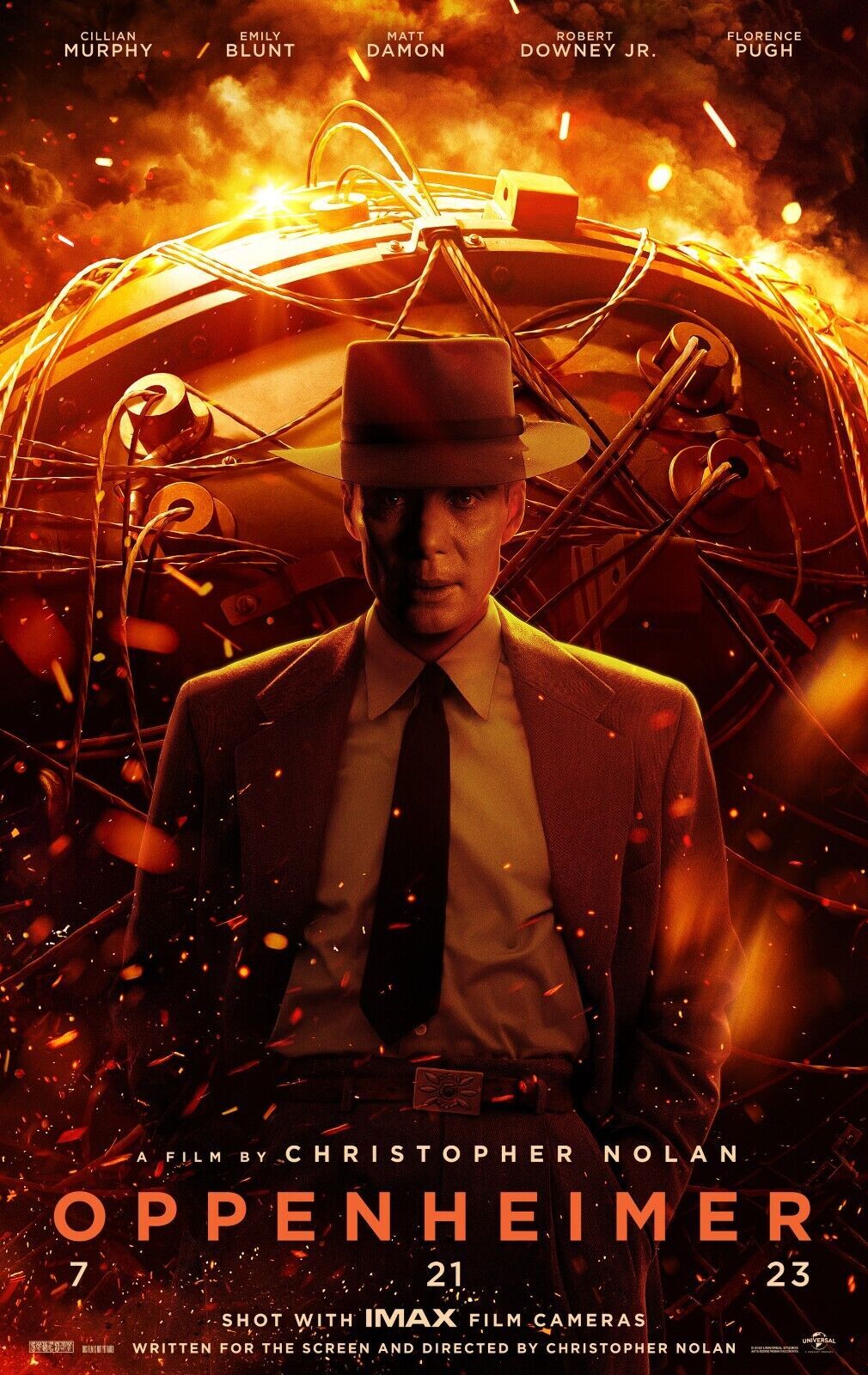 Oppenheimer (2023)  Movie Poster Premium Gloss Christopher Nolan