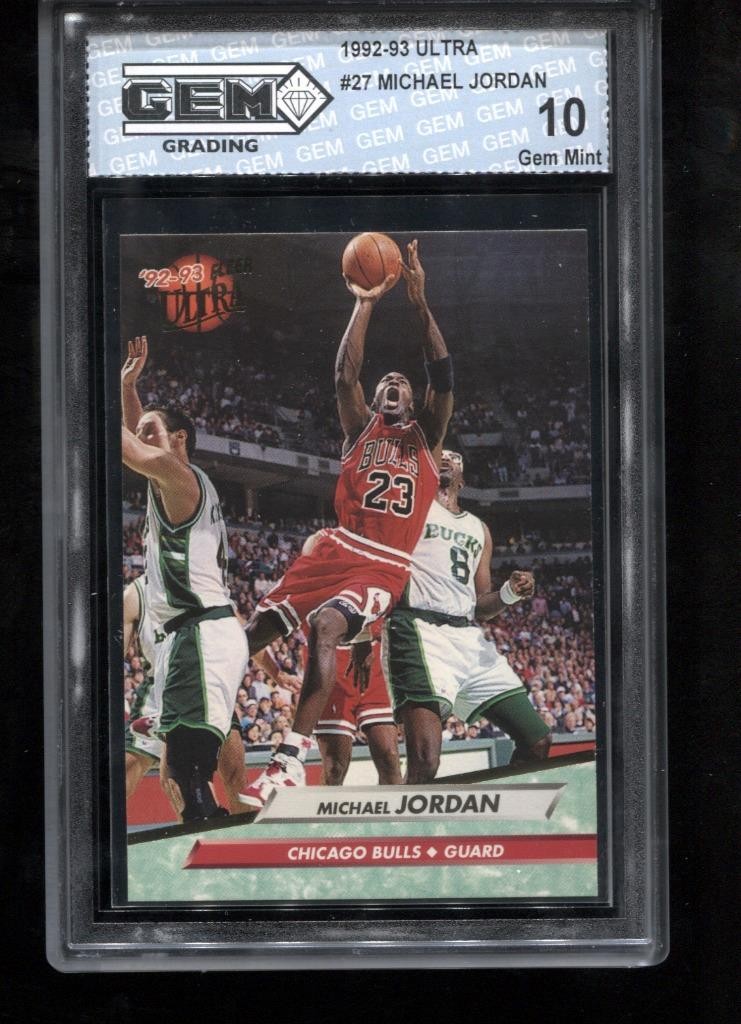 Michael Jordan 1992-93 Fleer Ultra #27 NBA Chicago Bulls GEM MINT 10
