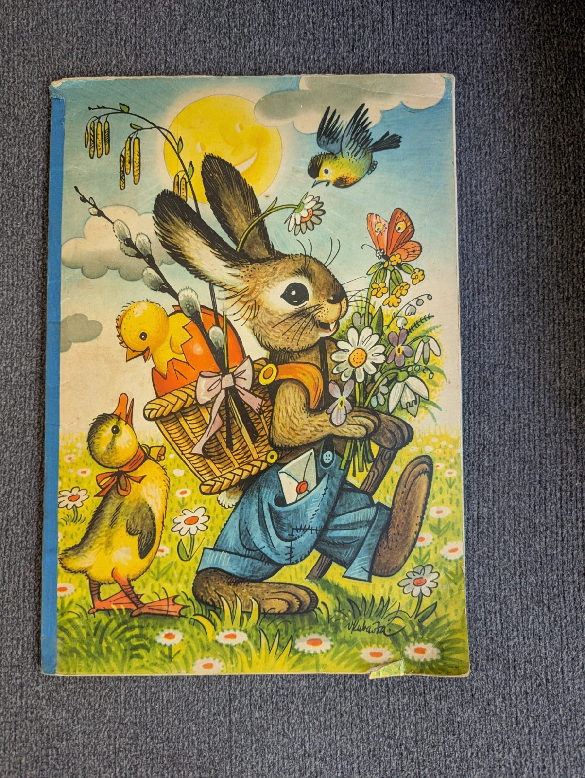 Vintage 1961 Ricky the Rabbit Pop Up Book Vojtech Kubasta Panascopic 1st Edition