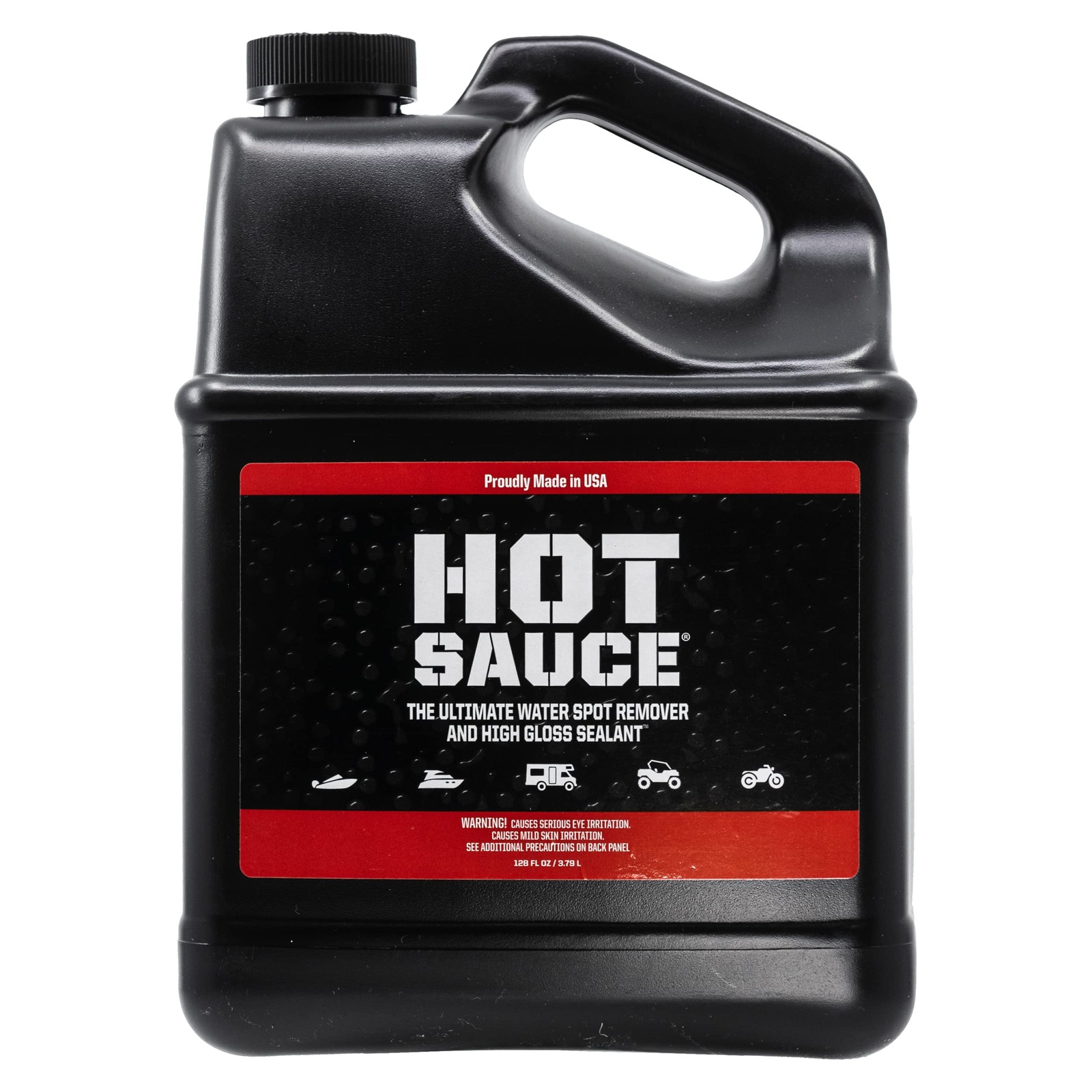 Bling Sauce HS0128 Hot Sauce Hard Water Spot Remover 1 Gallon