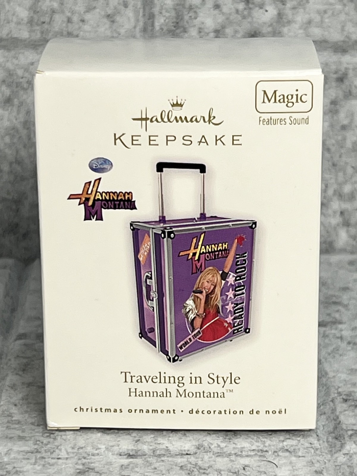 2010 Hallmark Keepsake Ornament Hannah Montana 'Traveling In Style' Sound - NEW