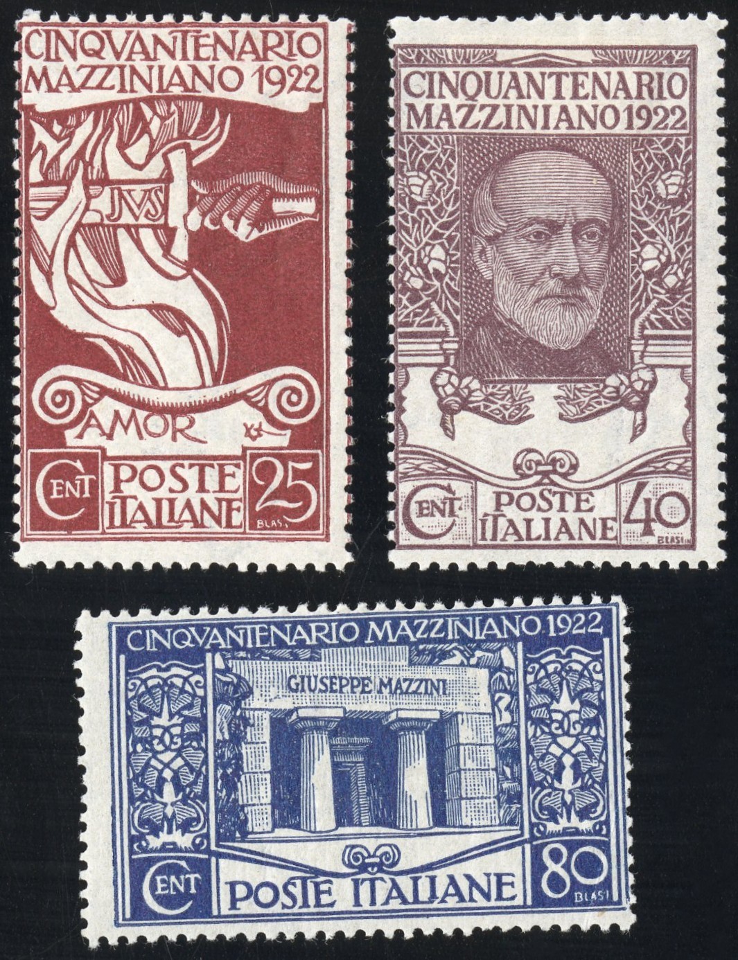 Italy Stamps # 140-2 MLH VF Scott Value $45.00 Italy Stamps # 140-2 MLH VF Scott Value $45.00