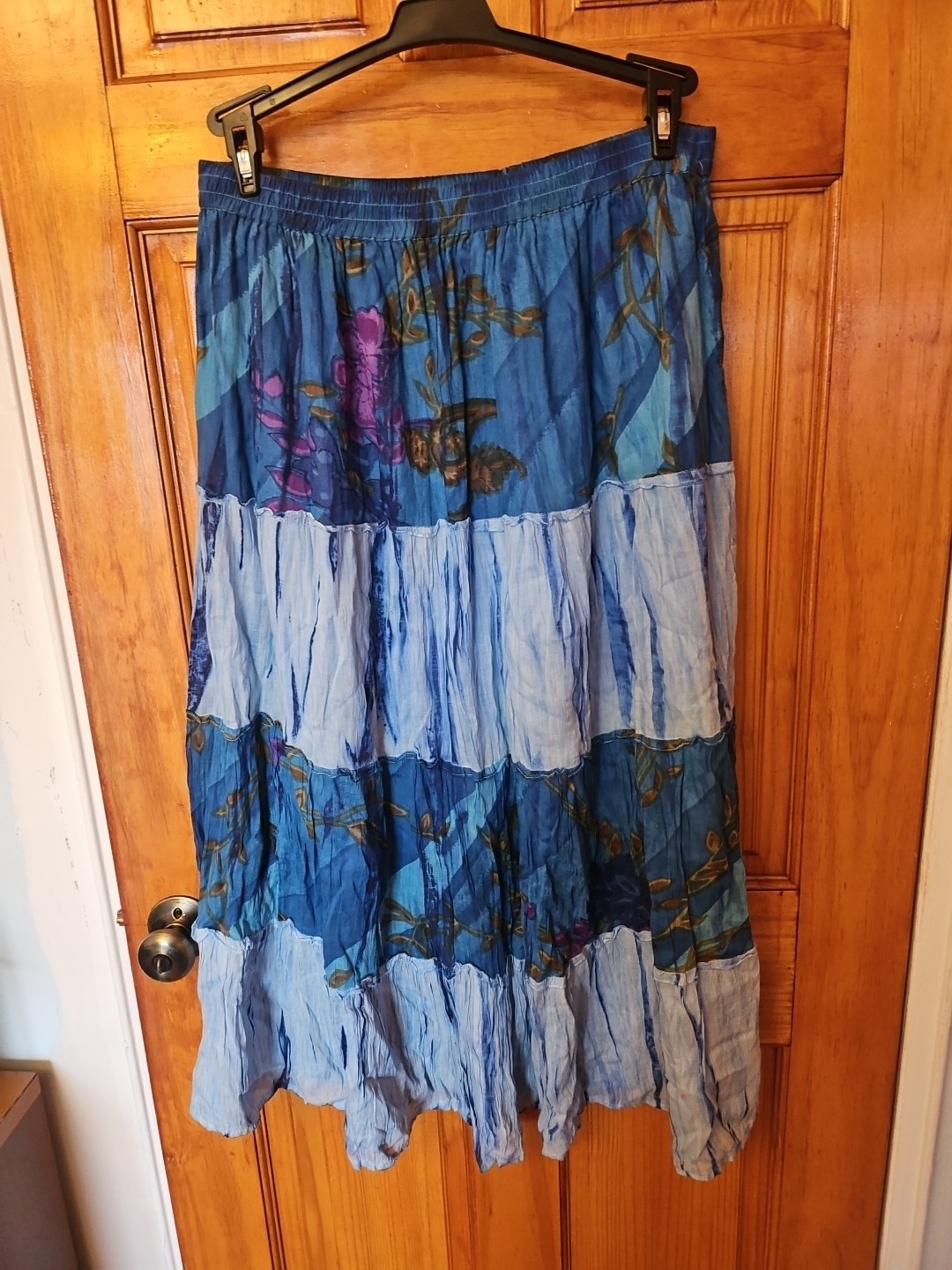 Uniti Casuals WOMAN Cotton Skirt Free Size  Light Lined Boho NWOT 