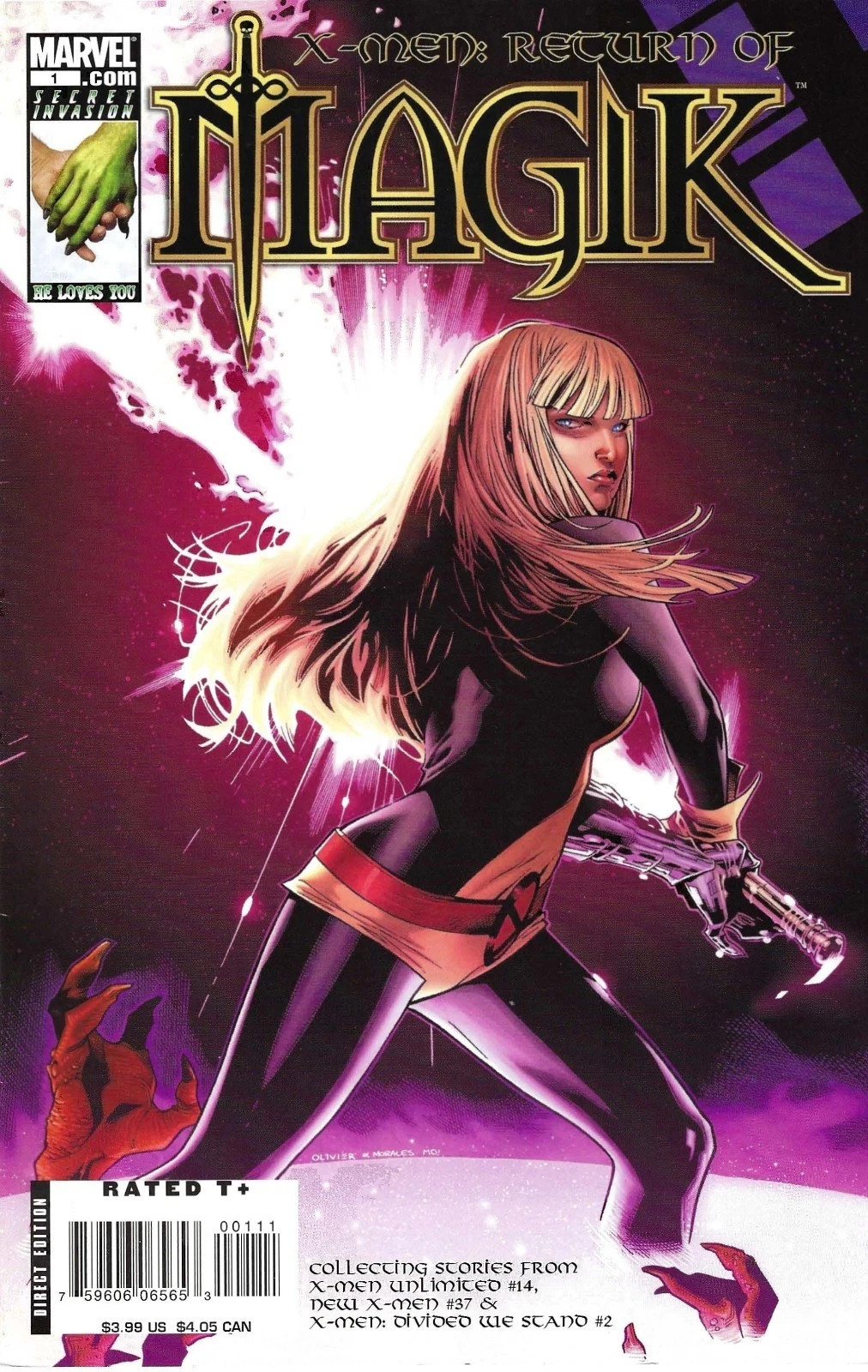 X-Men: The Return of Magik #1 1st Print Marvel Comics - 2008 (NM-)