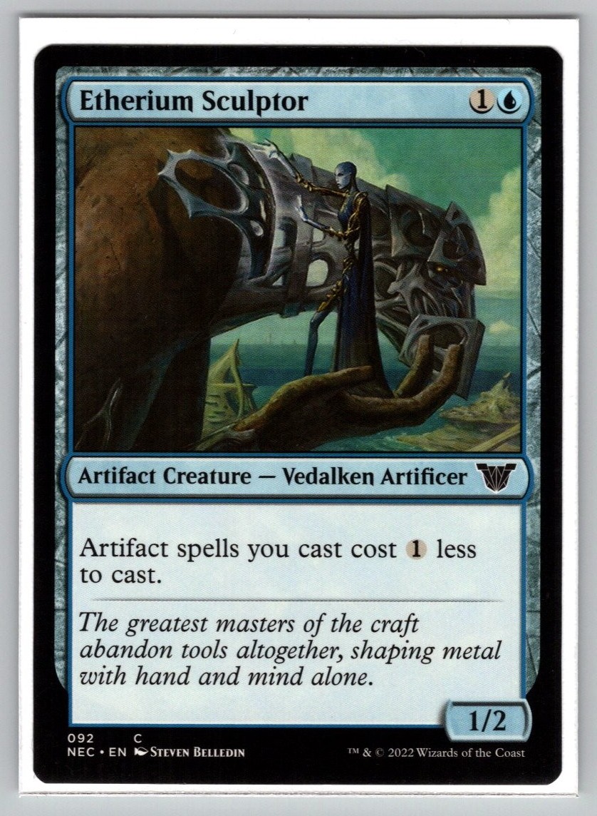 Etherium Sculptor #92 Commander Kamigawa Neon Dynasty Magic The Gathering MTG NM