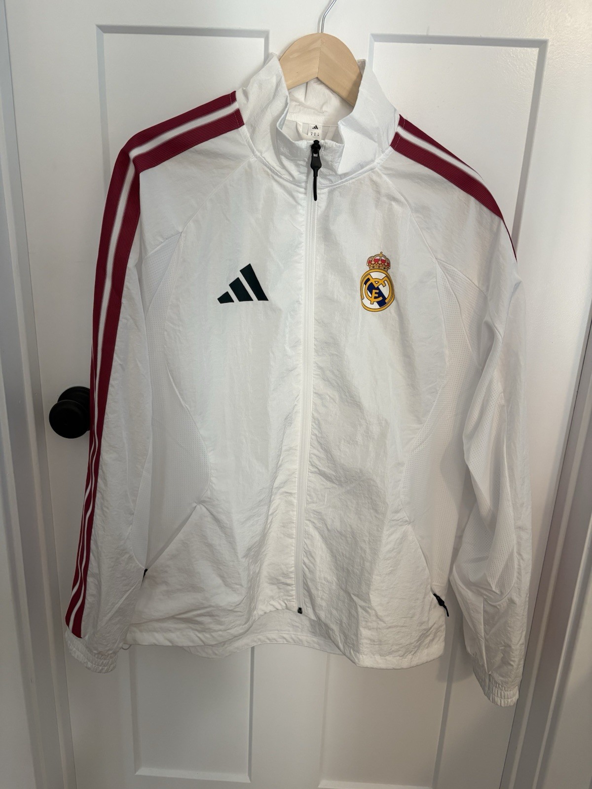 Adidas Real Madrid Home Anthem Jacket Mens Size Medium NWT