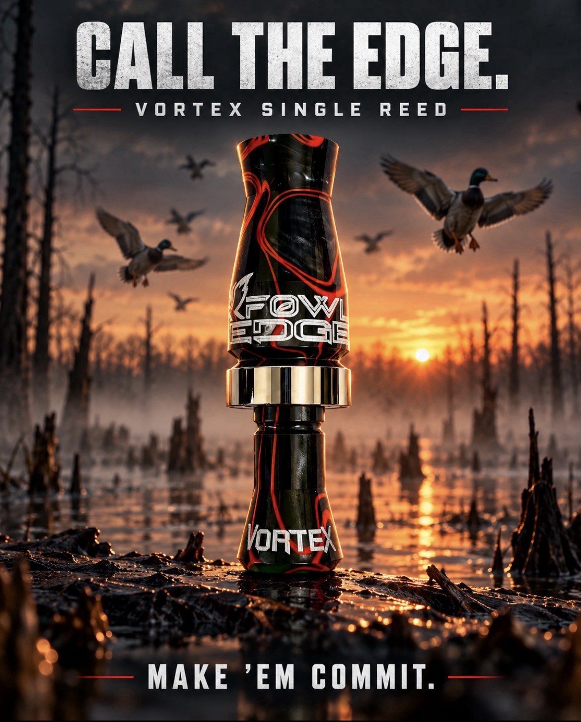 Fowl Edge Vortex Duck Call * RARE* Open Water Fowl Edge Vortex Duck Call * RARE* Open Water