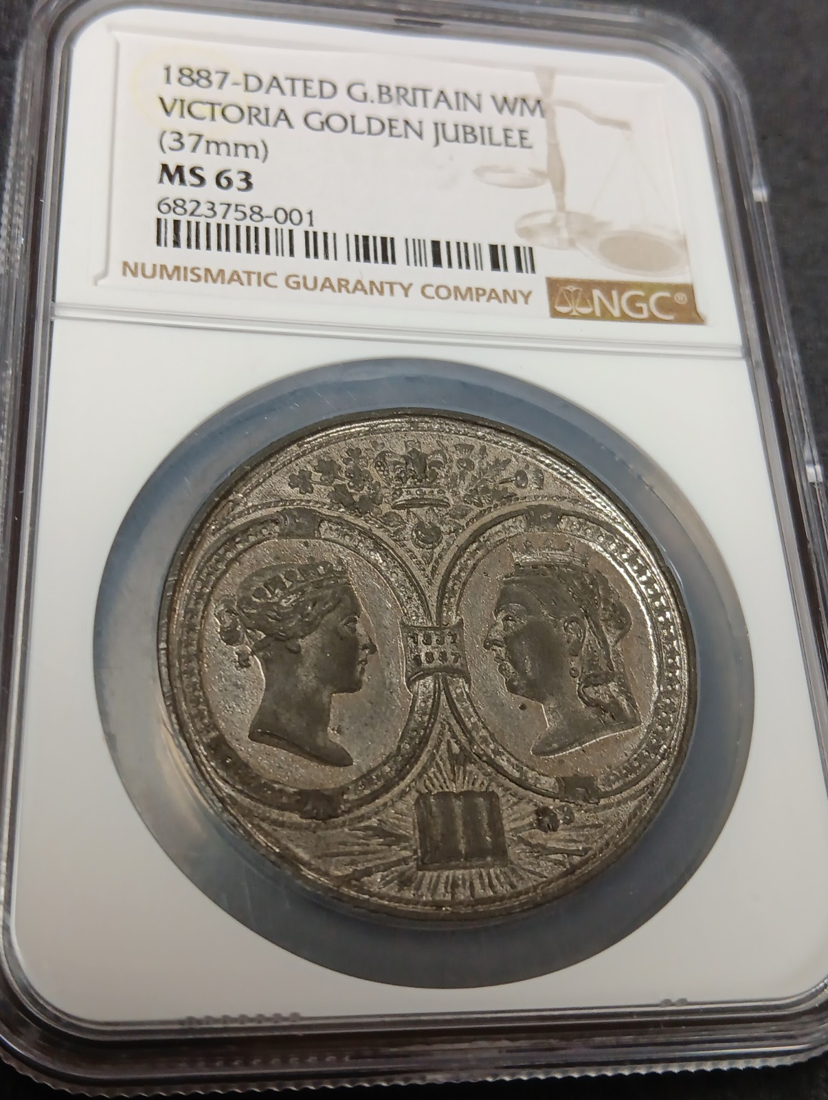 1887 Great Britain UK QUEEN VICTORIA Jubilee MS63 NGC ANTIQUE OLD Vintage Medal 1887 Great Britain UK QUEEN VICTORIA Jubilee MS63 NGC ANTIQUE OLD Vintage Medal