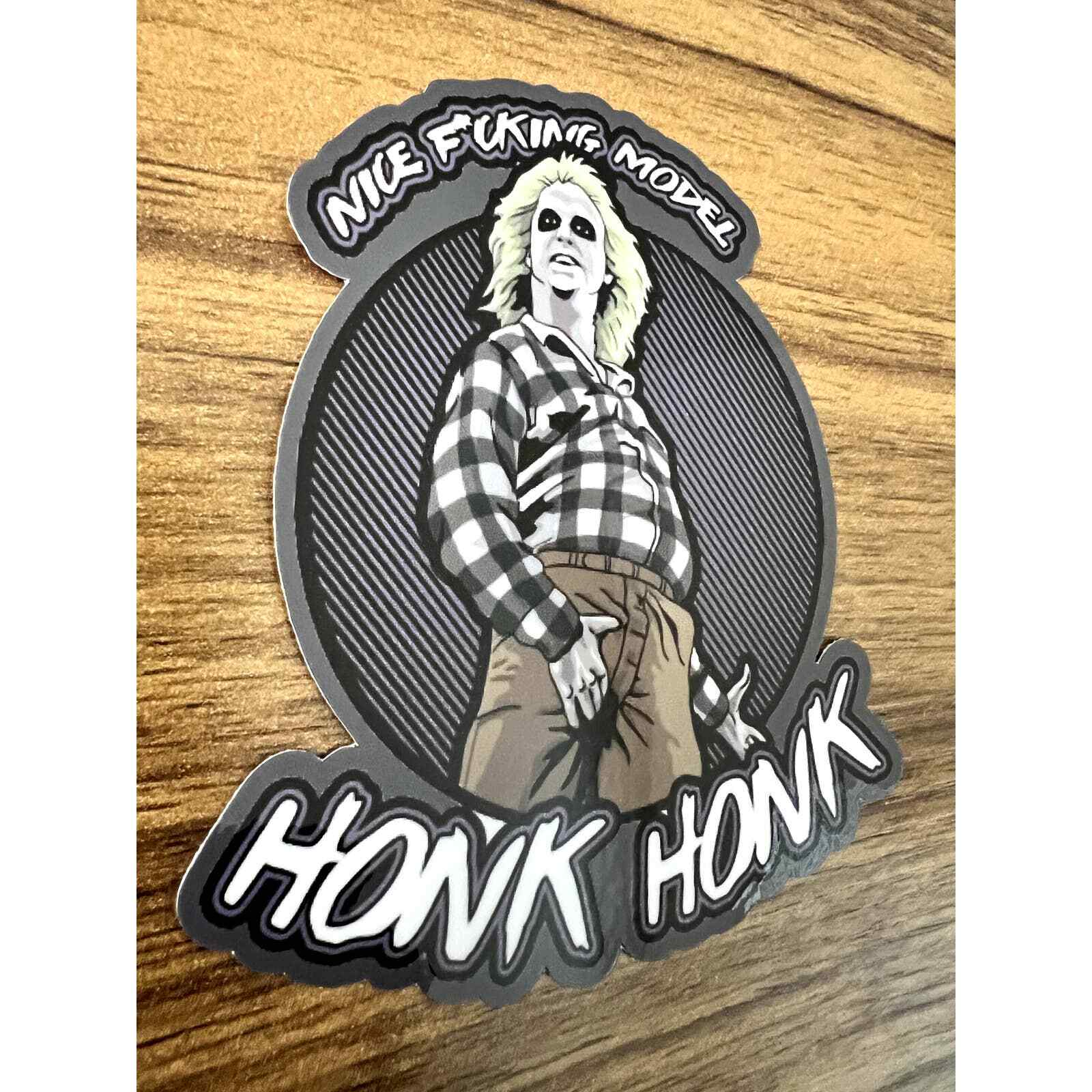 Beetlejuice | Honk | Ghosts | Tim Burton | Vinyl Sticker | Laptop Sticker | 4\