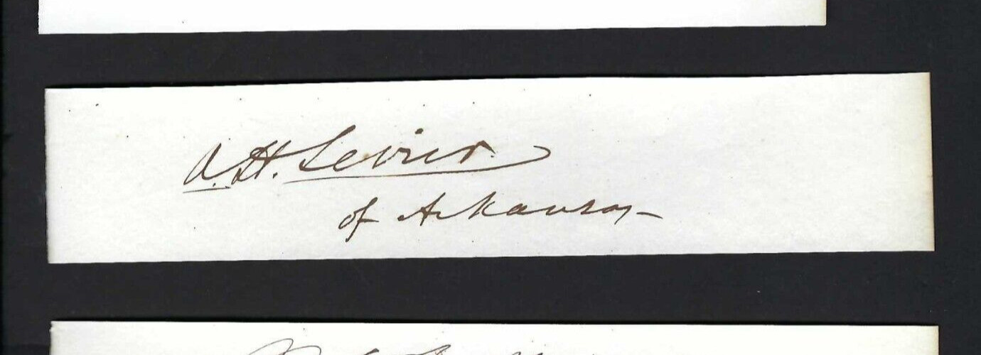 Ambrose H. Sevier cut signature Senator 1836-48 \ Ambrose H. Sevier cut signature Senator 1836-48 \