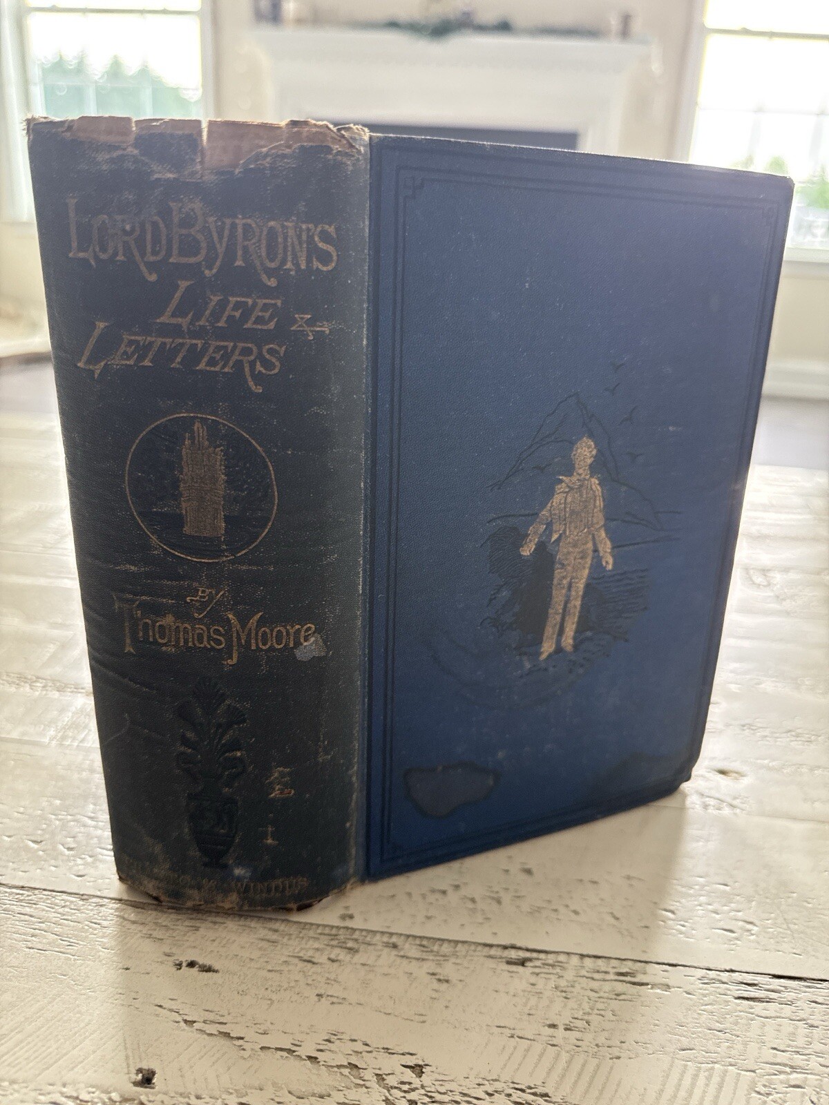 1875 Lord Byron Life & Letters by Thomas Moore HC Chatto Windus Illustrated
