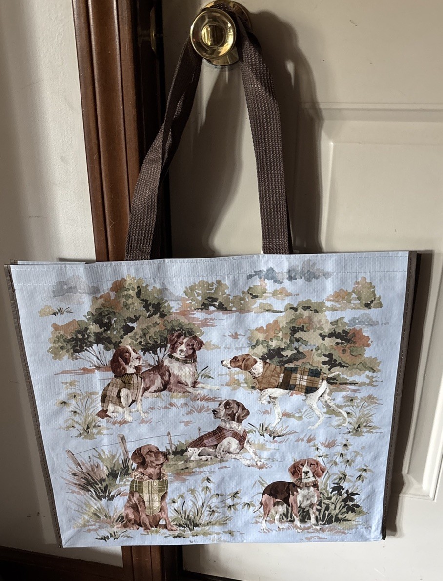 Hunting Dogs~English Pointer~Lab Retriever~Beagle~Reusable Shopping Gift Bag NEW