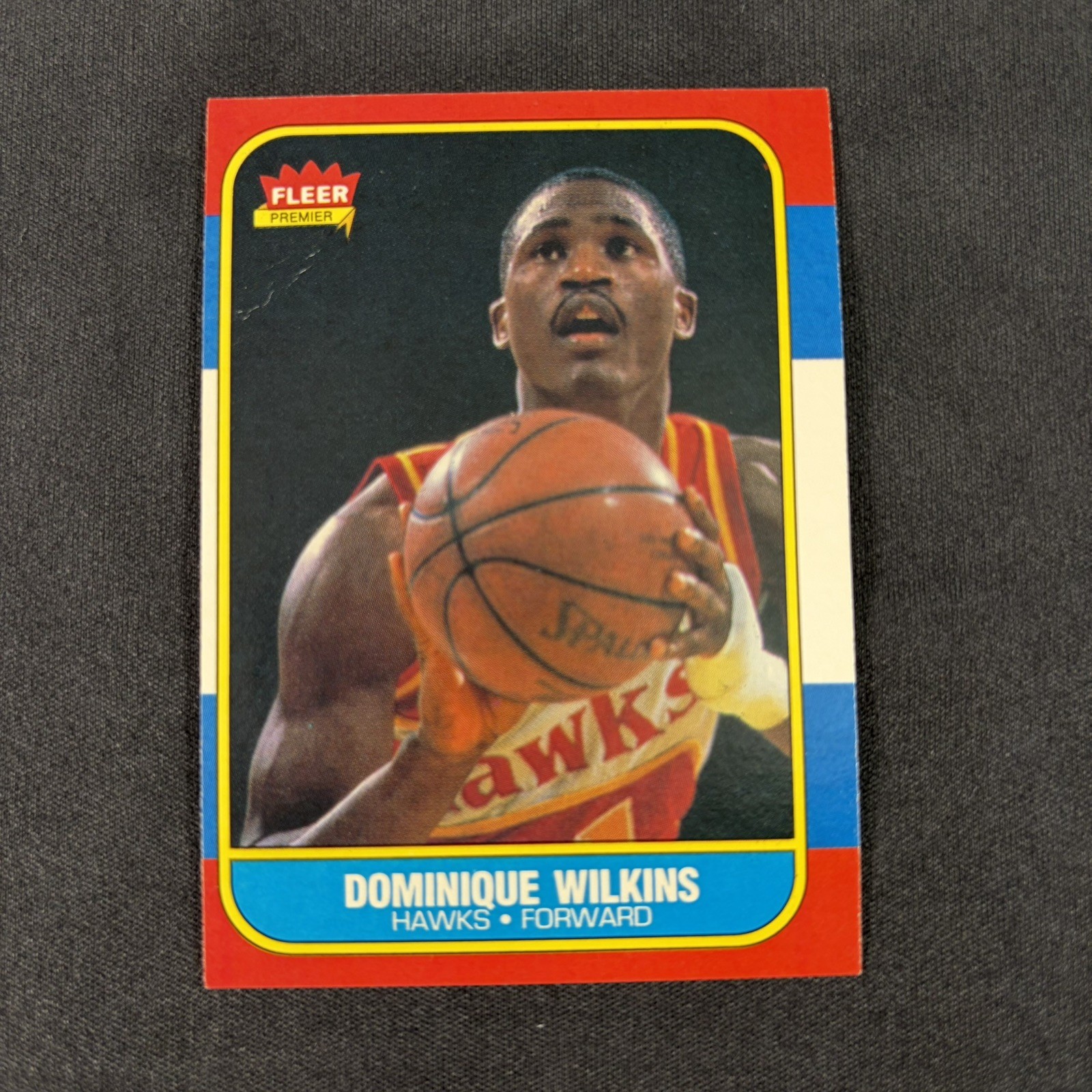 1986-87 Fleer #121 Dominique Wilkins RC 1986-87 Fleer #121 Dominique Wilkins RC