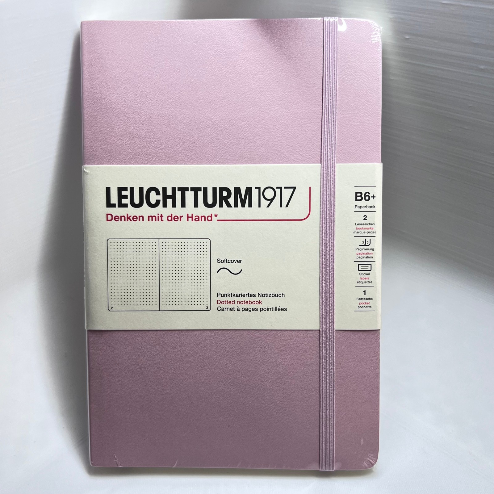 LEUCHTTURM1917 B6+ Dotted Notebook Softcover 80g - 123 pages - Powder Pink New LEUCHTTURM1917 B6+ Dotted Notebook Softcover 80g - 123 pages - Powder Pink New