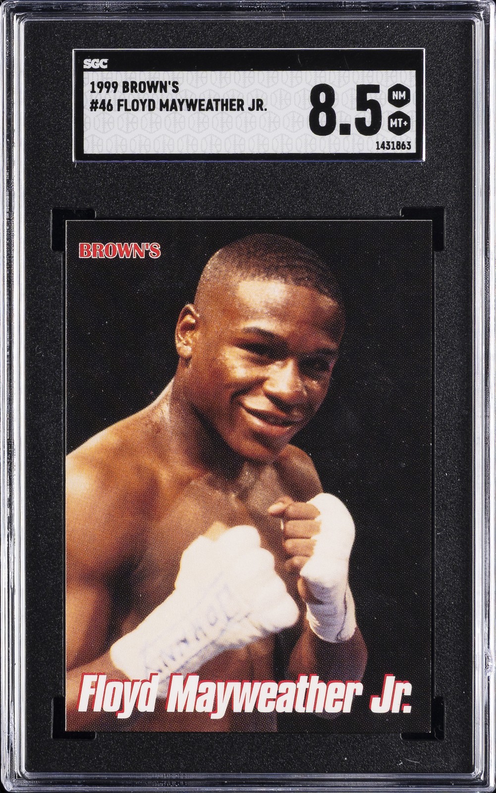 1999 BROWN'S #46 FLOYD MAYWEATHER JR SGC 8.5