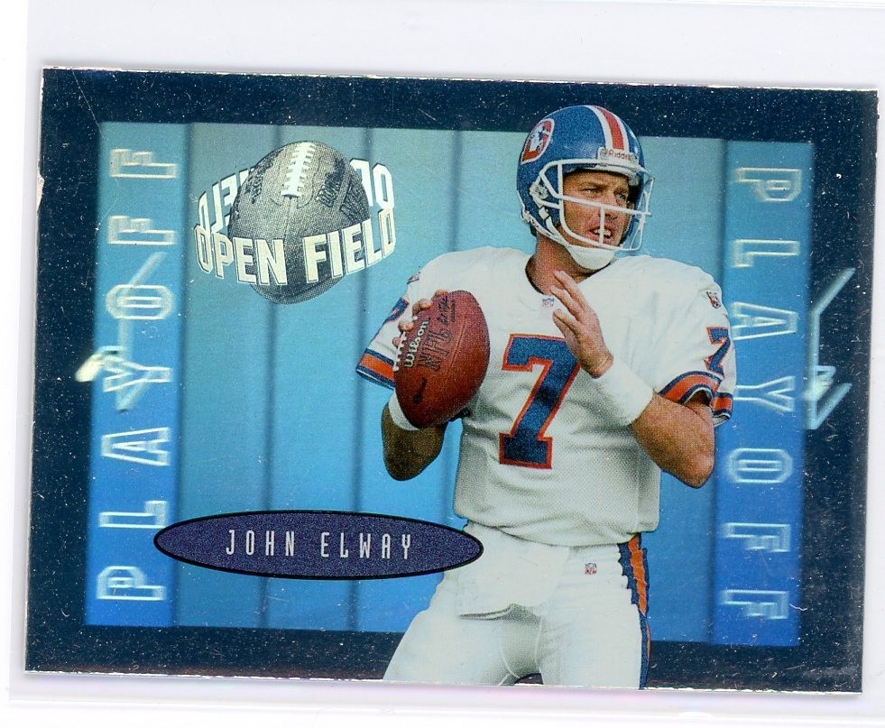 1996 Playoff Contenders John Elway Open Field #7 Broncos