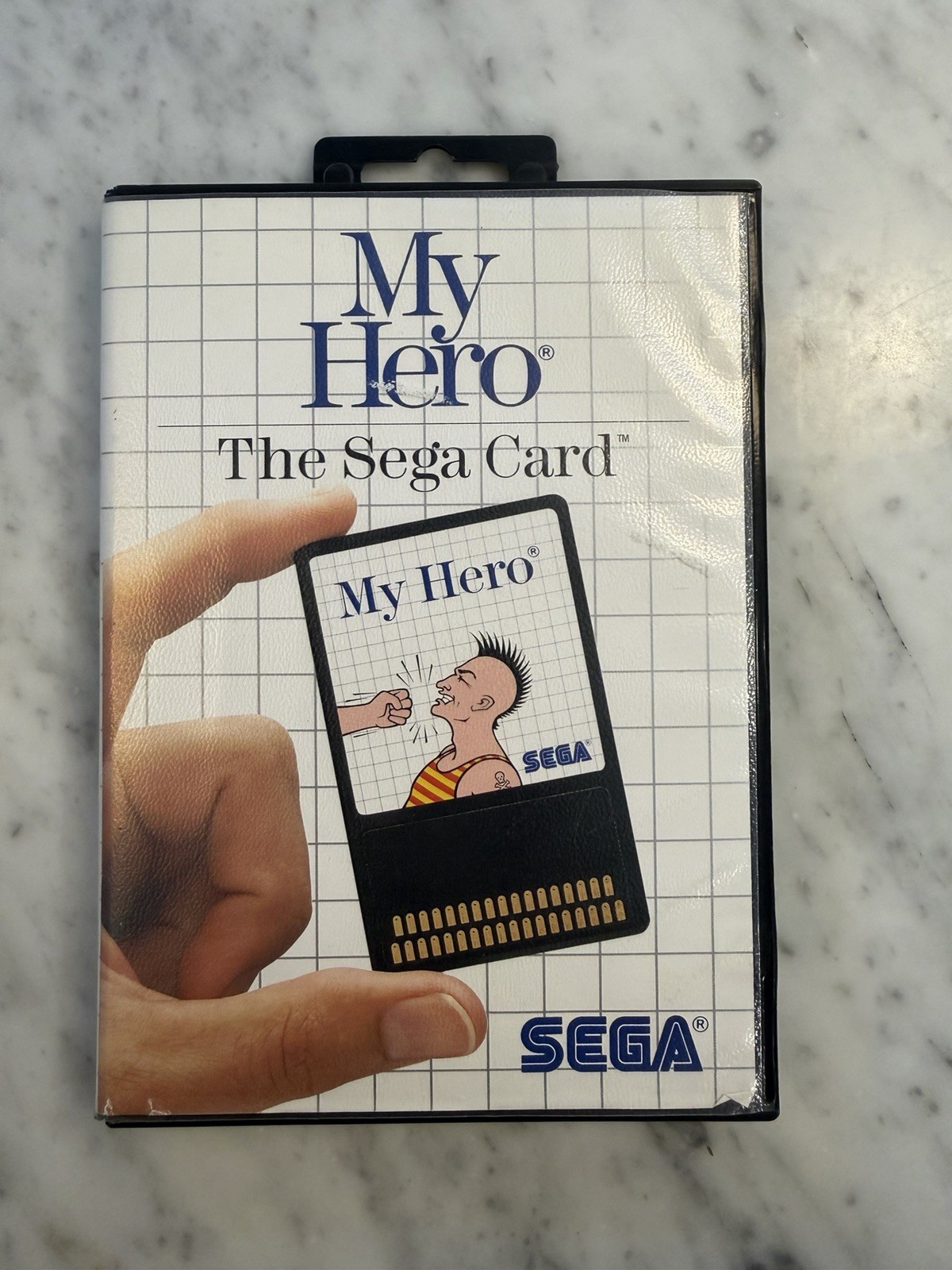 Sega Card My Hero (Sega Master, 1986) Complete with Manual Tested Working